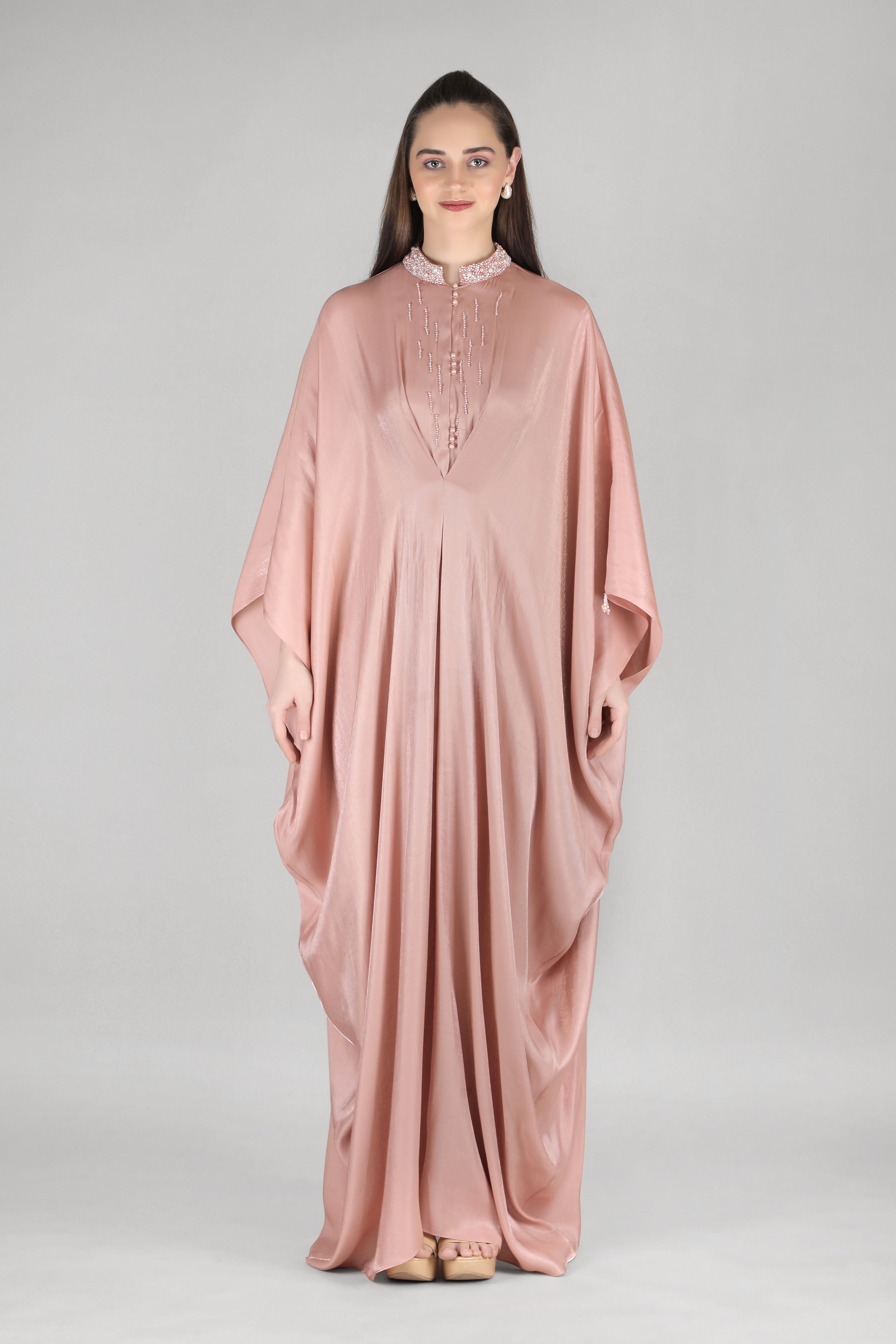 Rose Minimal Kaftan Dress
