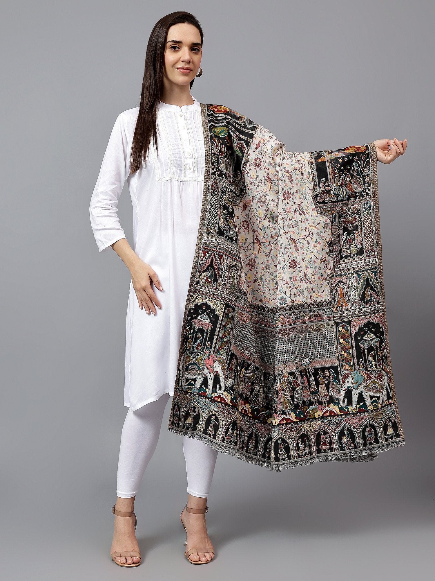 Women Fine Wool Shawl