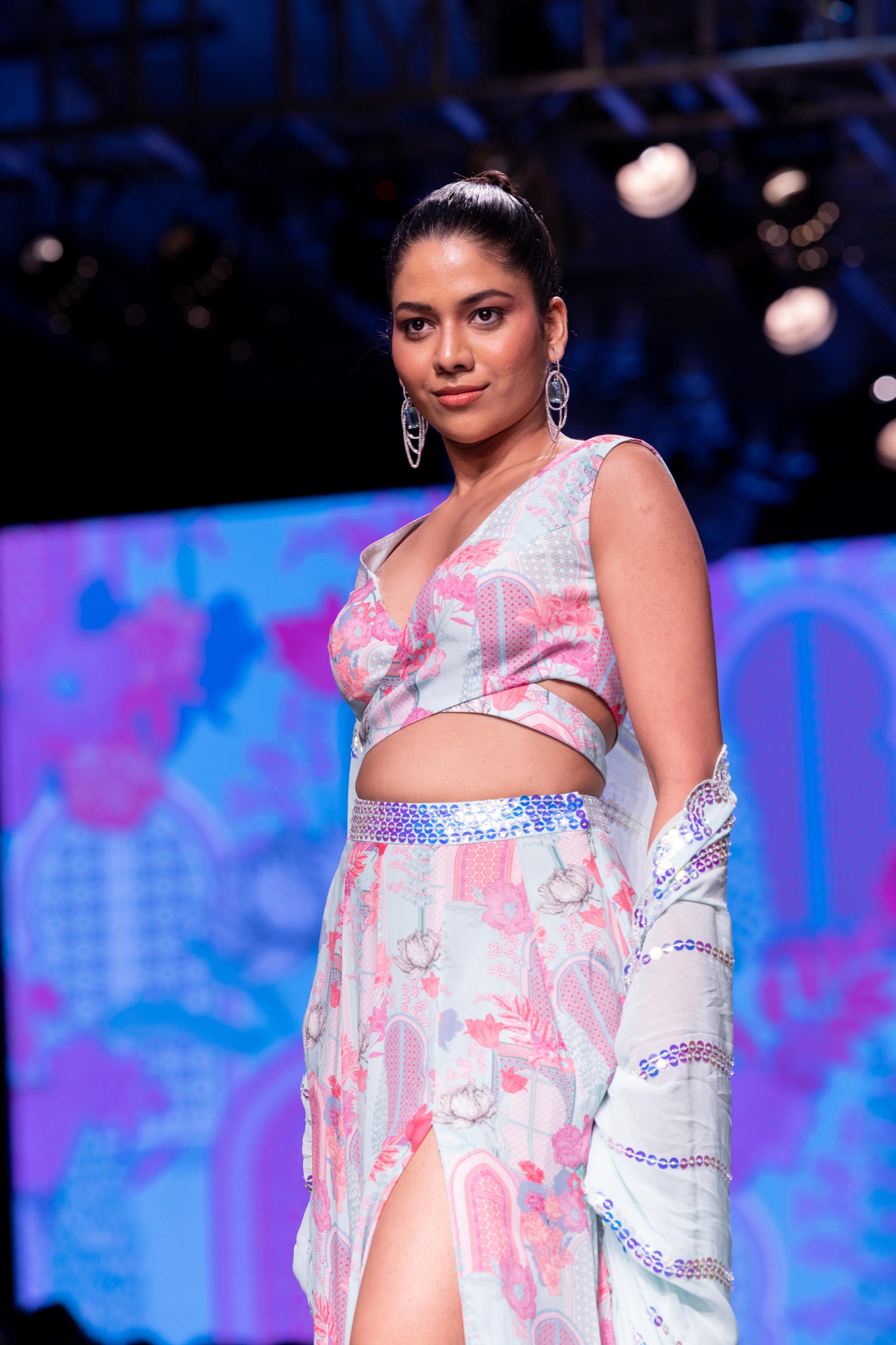 Powder Blue Lehenga Set