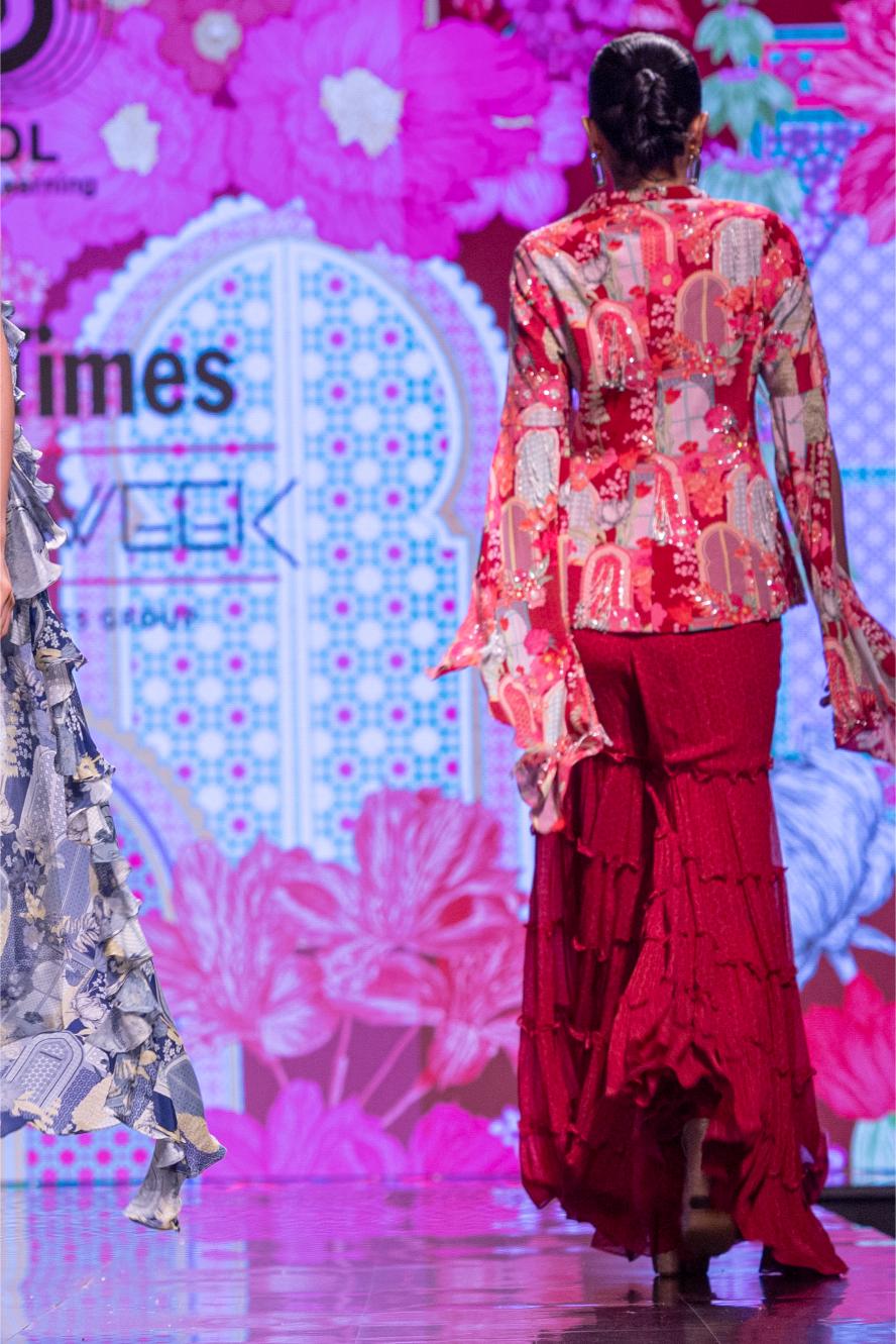 Maroon Sharara Set