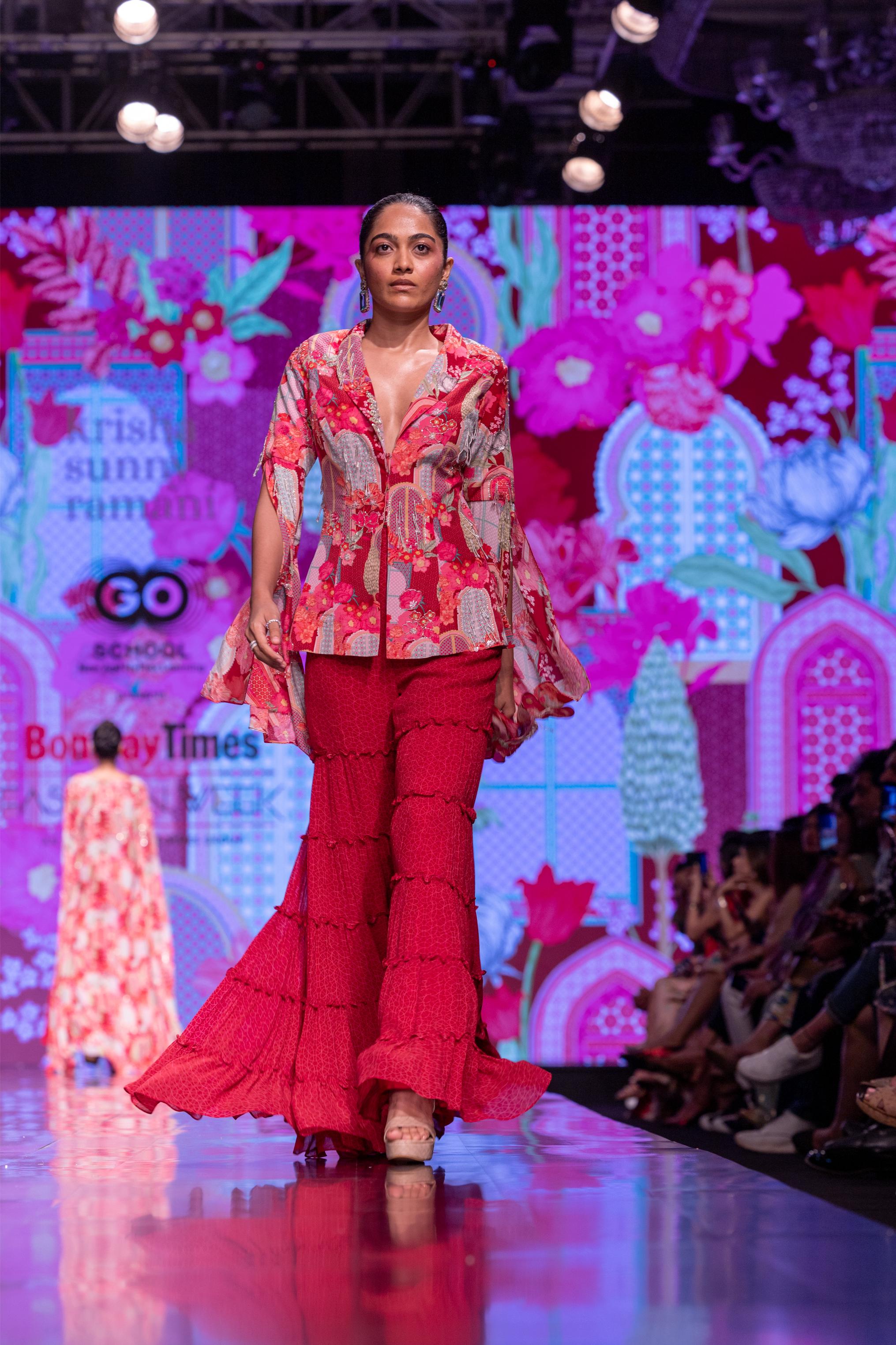Maroon Sharara Set