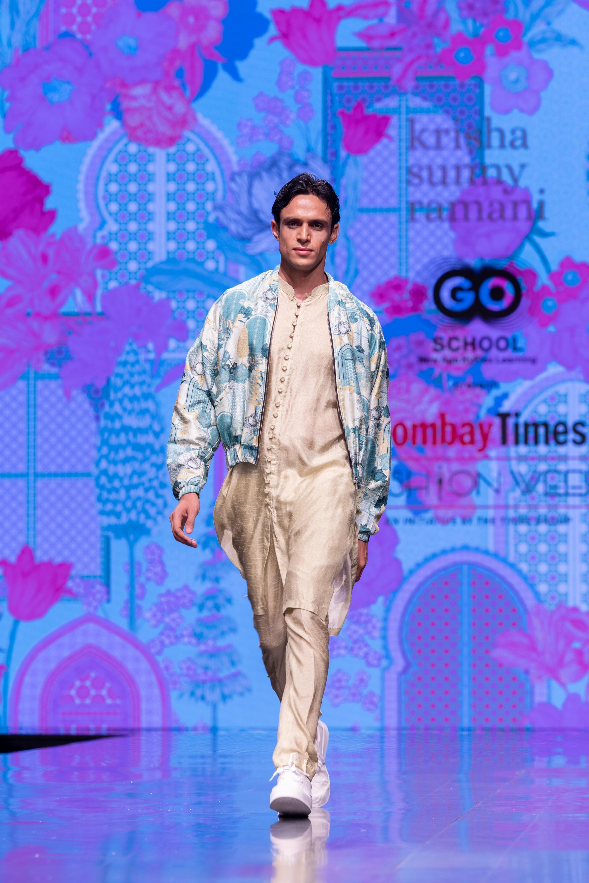 Printed Bomber Kurta Set