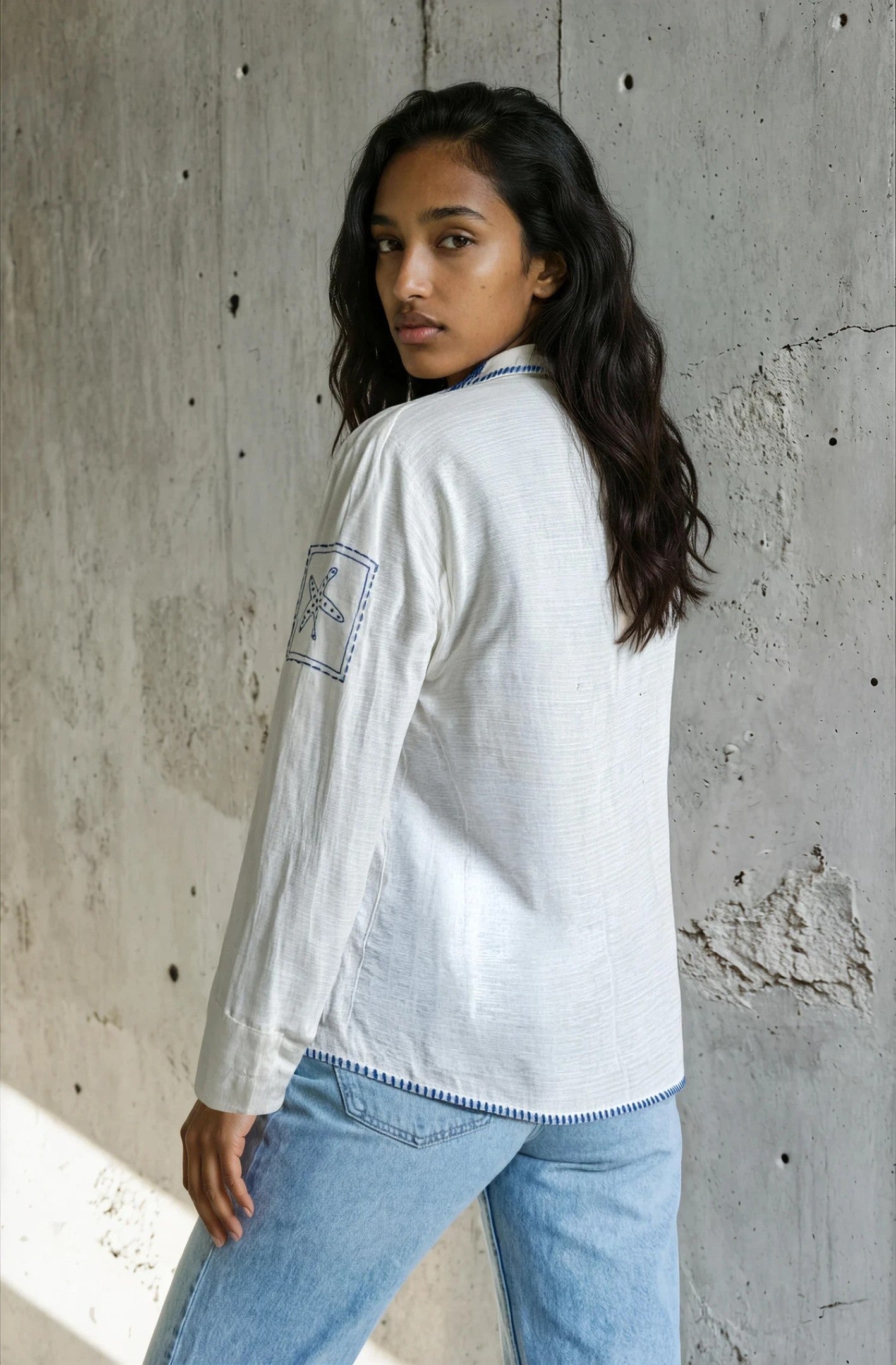 Sea Ink Shirt Dress
