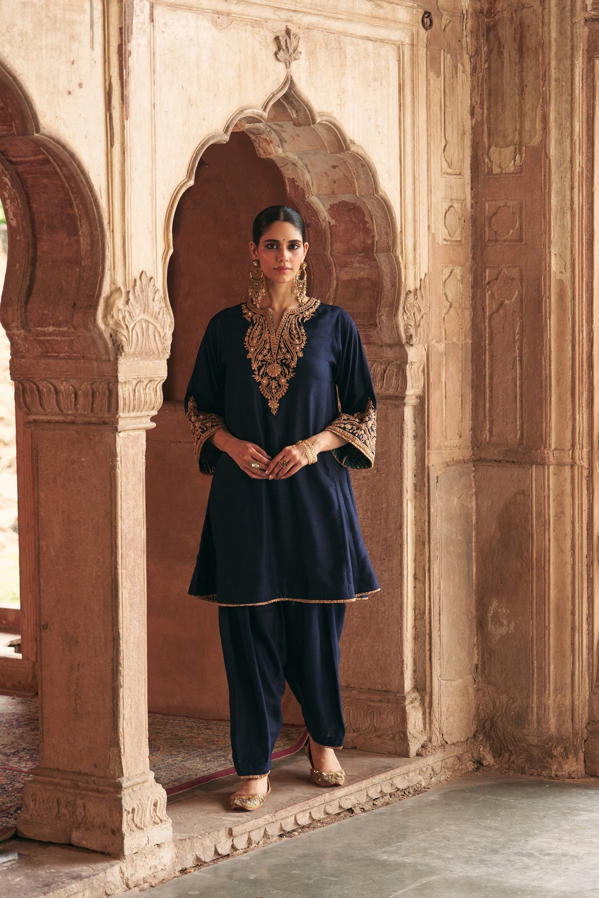 Marwa-Short Chauga With Salwar