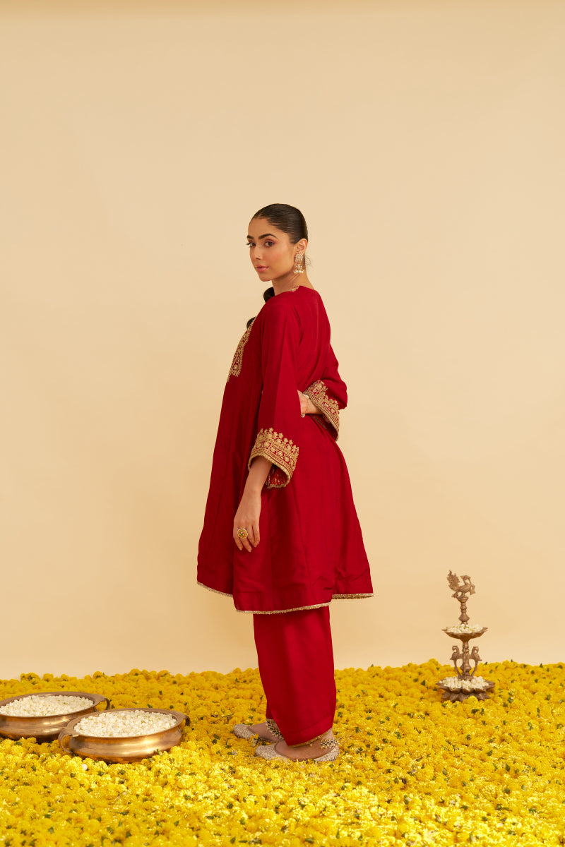 Mehza-Short Chauga With Salwar