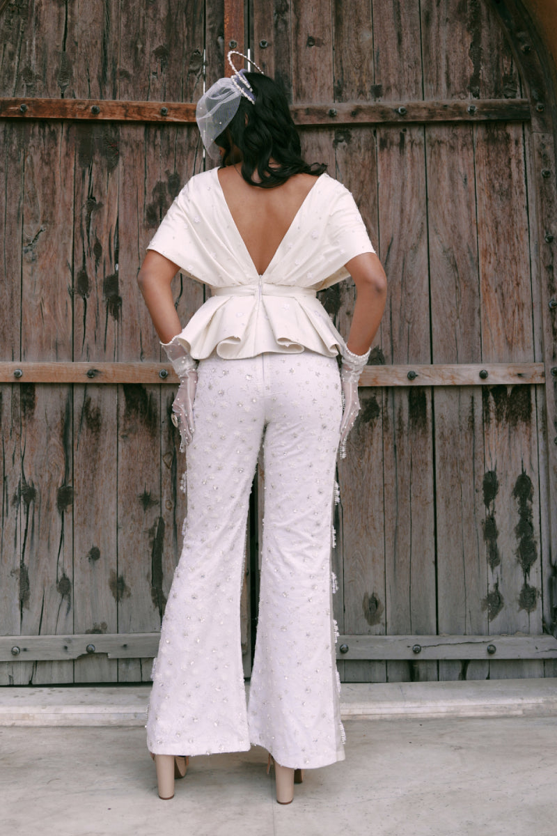 Handworked Co-Ord Set Peplum