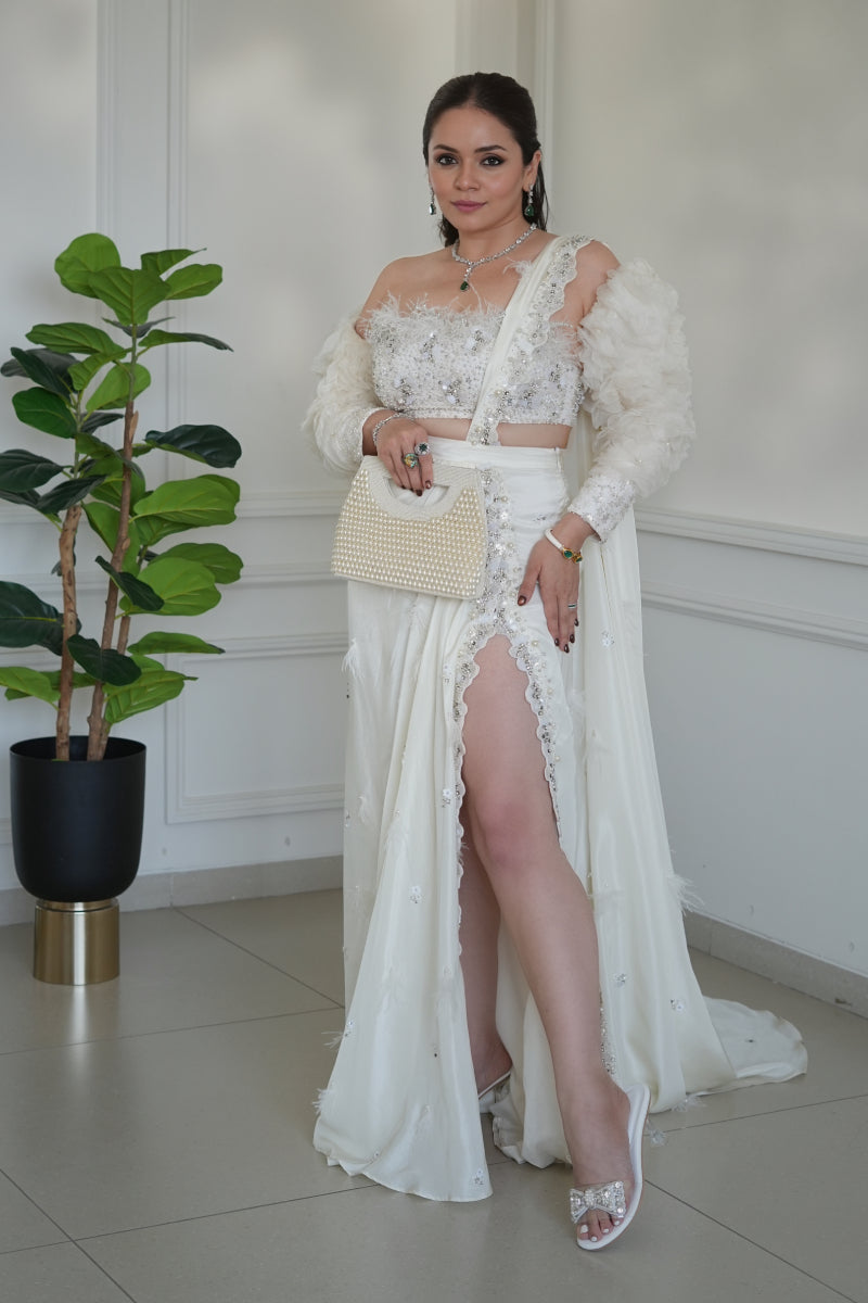 Pre- Drape Saree ,Slit Saree , Fusion, Cocktail, Engagment, Destination,Drape