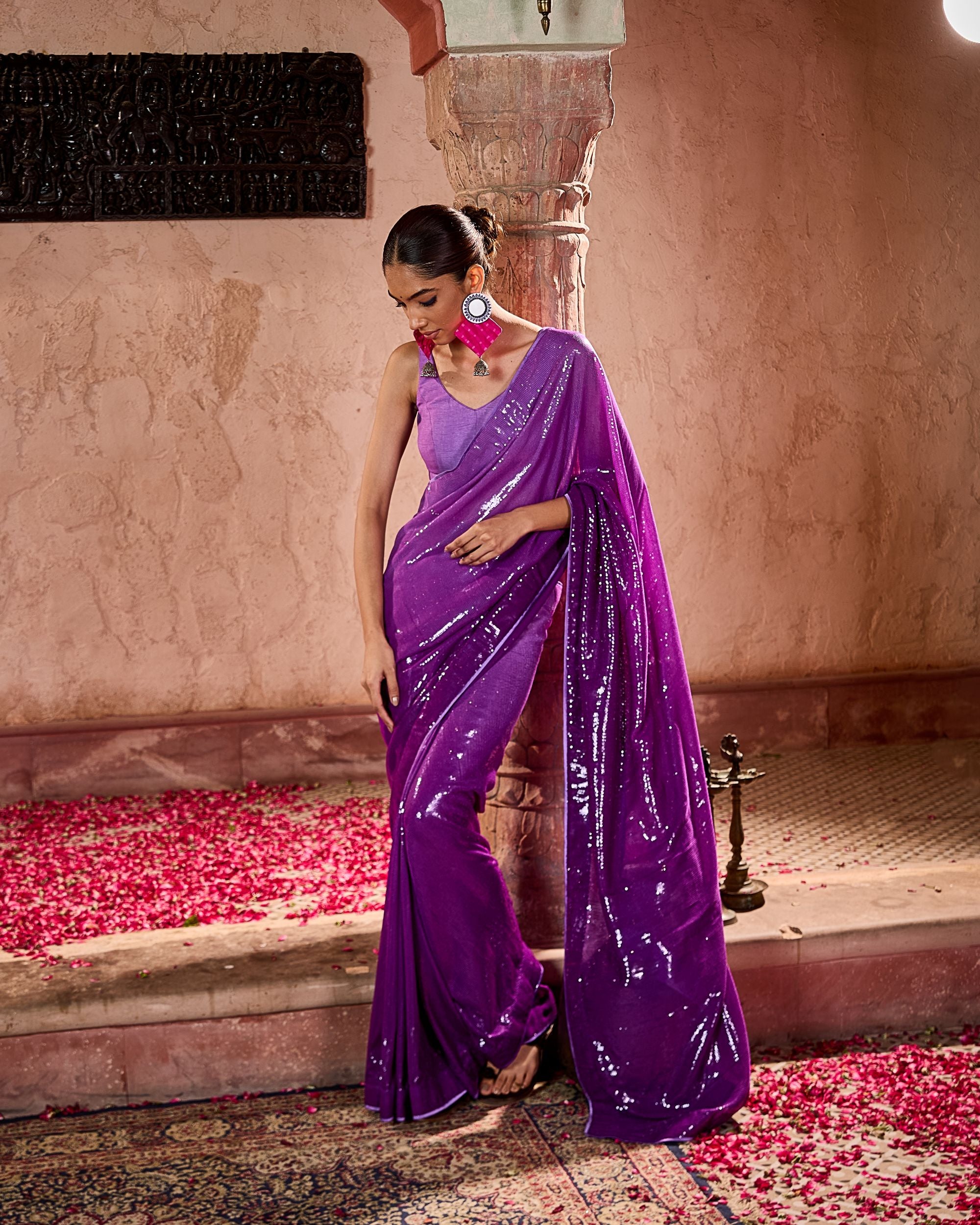 Sitara Saree -Purple