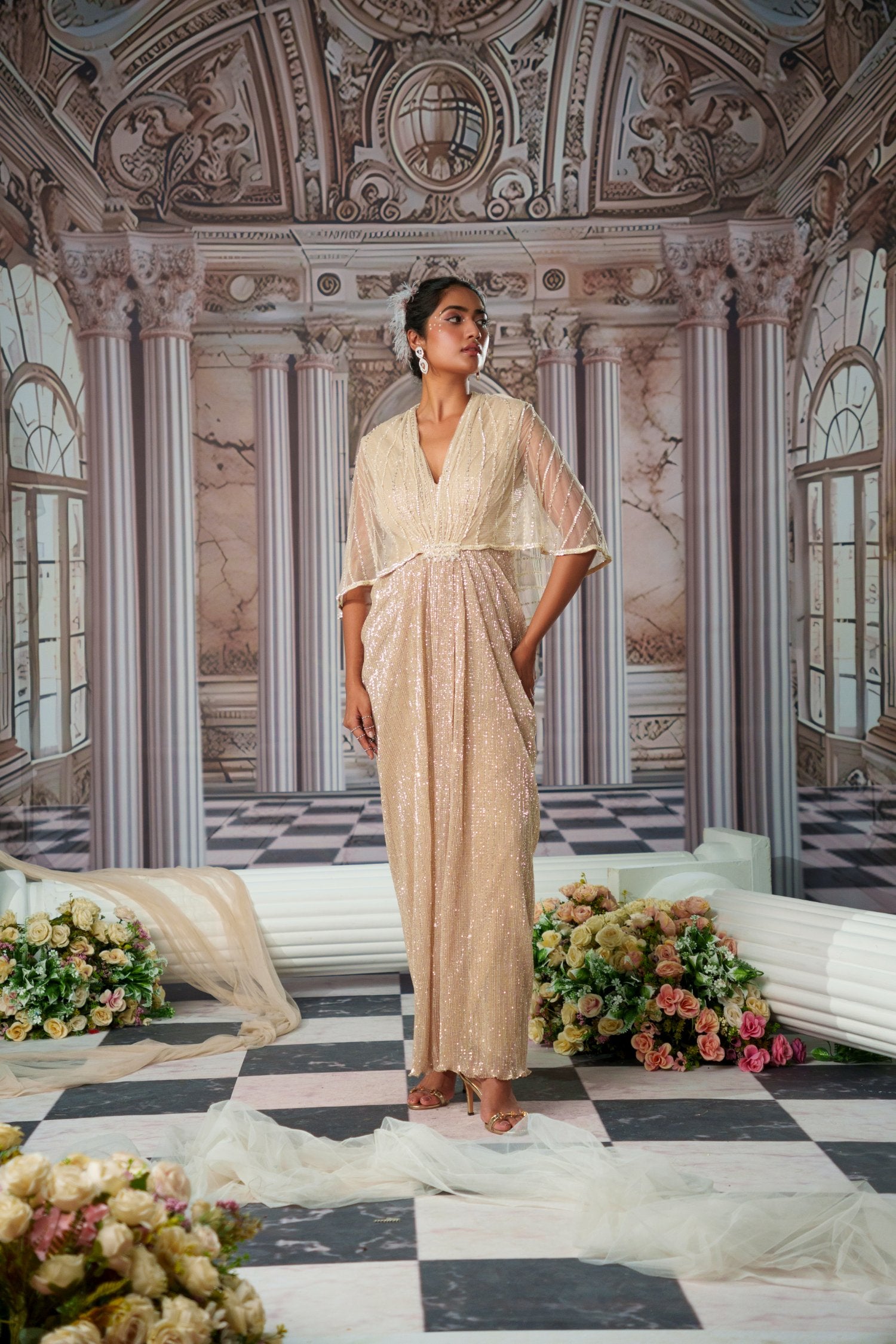 Aphrodite Shimmer Gown