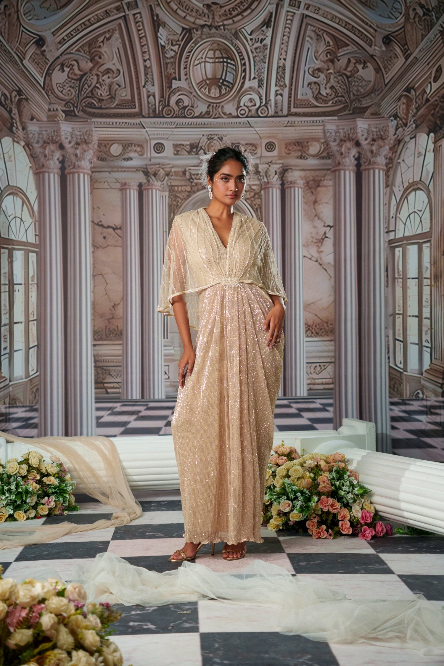 Aphrodite Shimmer Gown