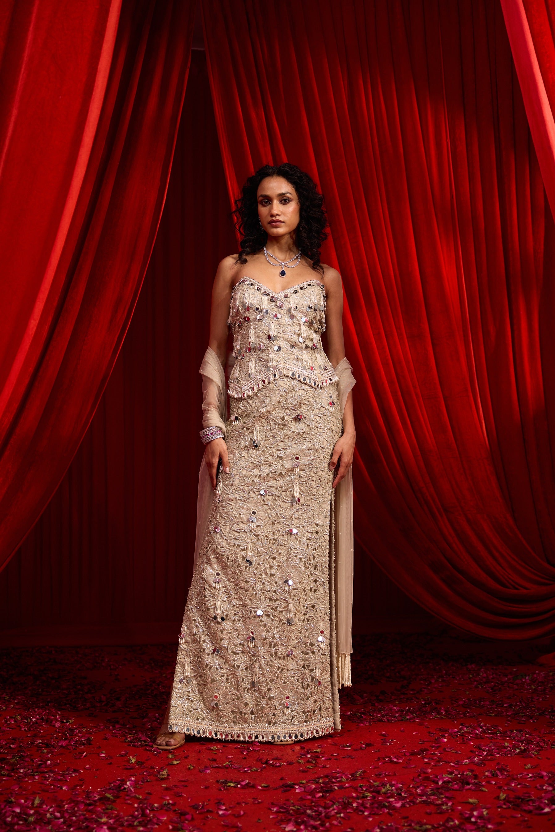 Jhilmil Iktar Lehenga Set