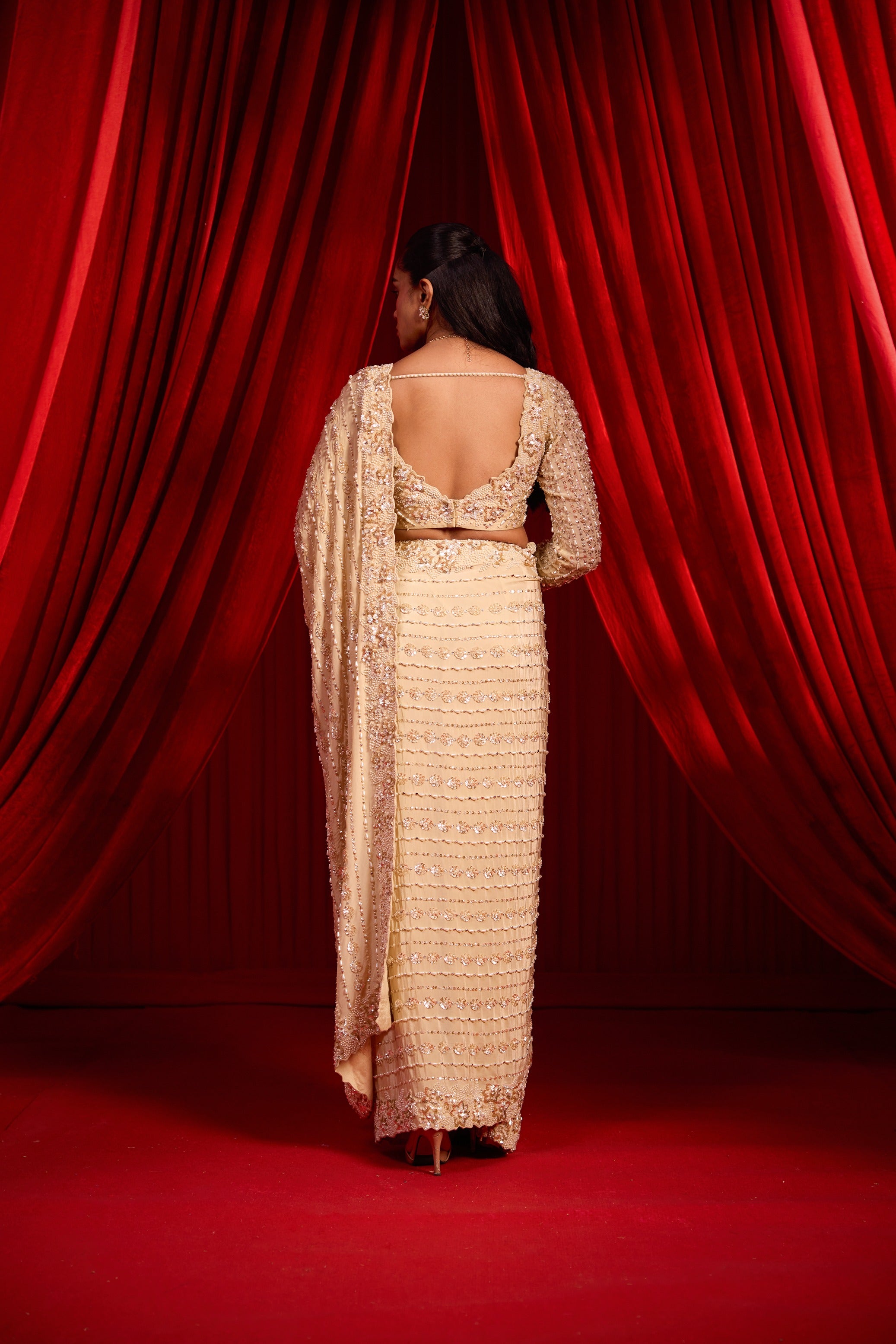 Sunheri Anvaya Saree Set