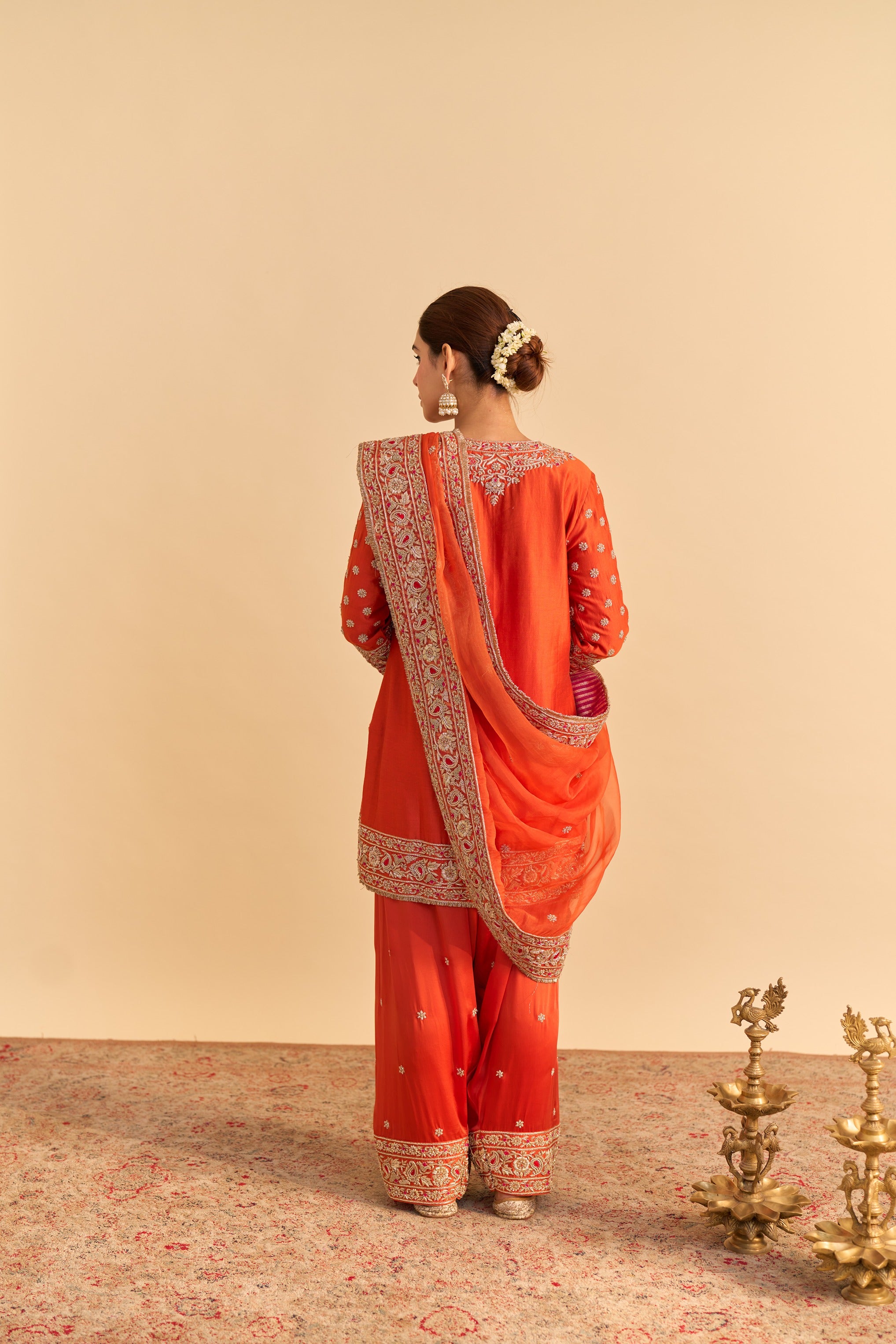 Naseha Dabka Zardozi Embroidered Short Kurta Set