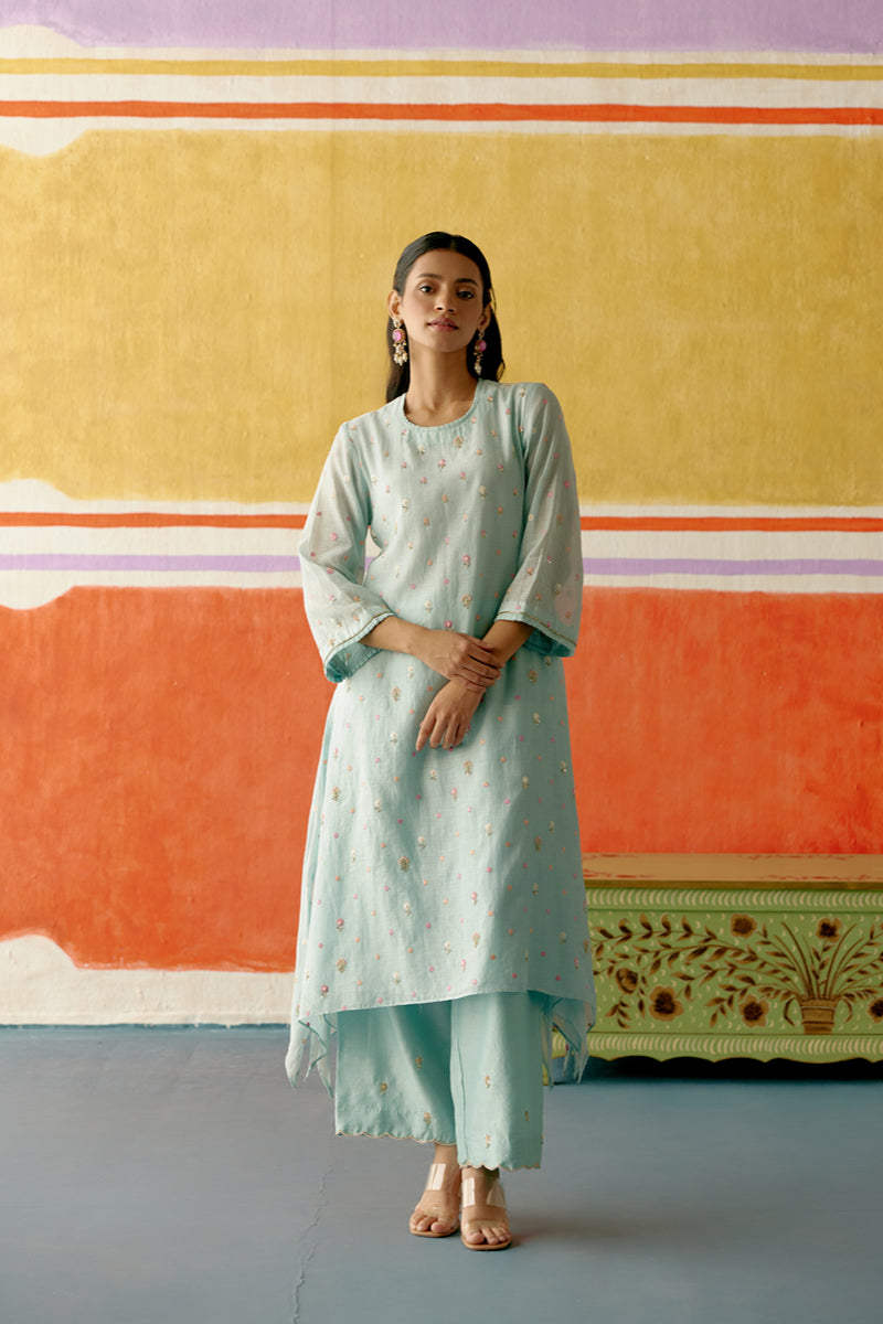 Neelam Frill Long Kurta Set