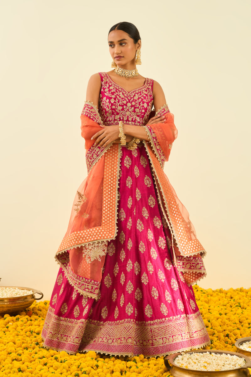 Masiah- Lehenga with blouse and dupatta