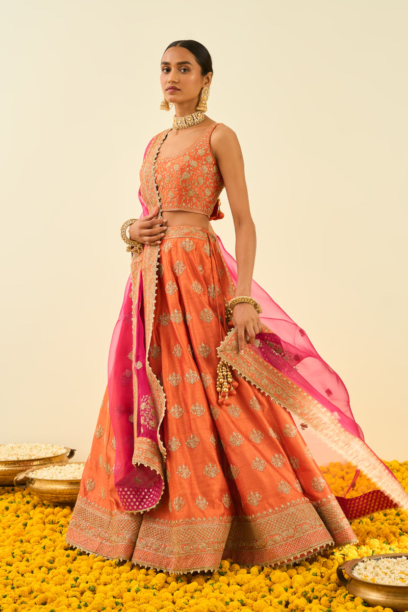 Mahira- Lehenga with blouse and dupatta