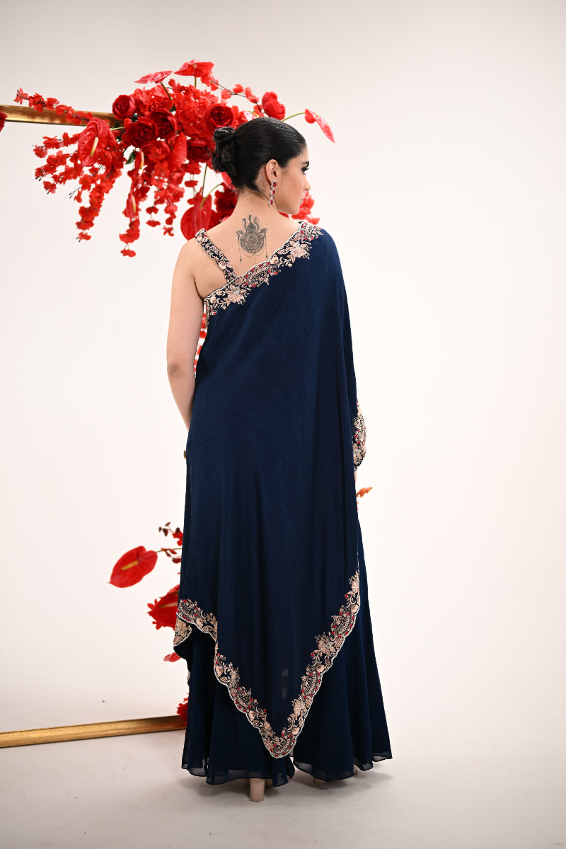 Signature one shoulder sharara set