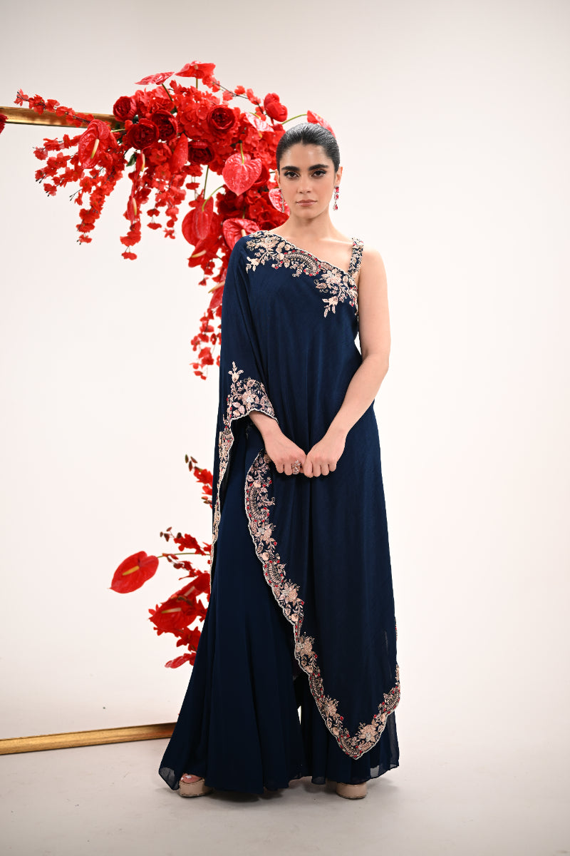 Signature one shoulder sharara set