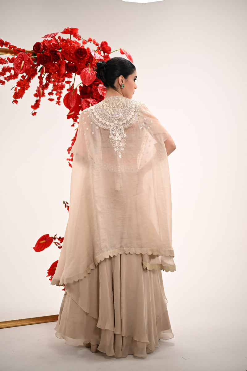 Ivory Elan Lehenga Set