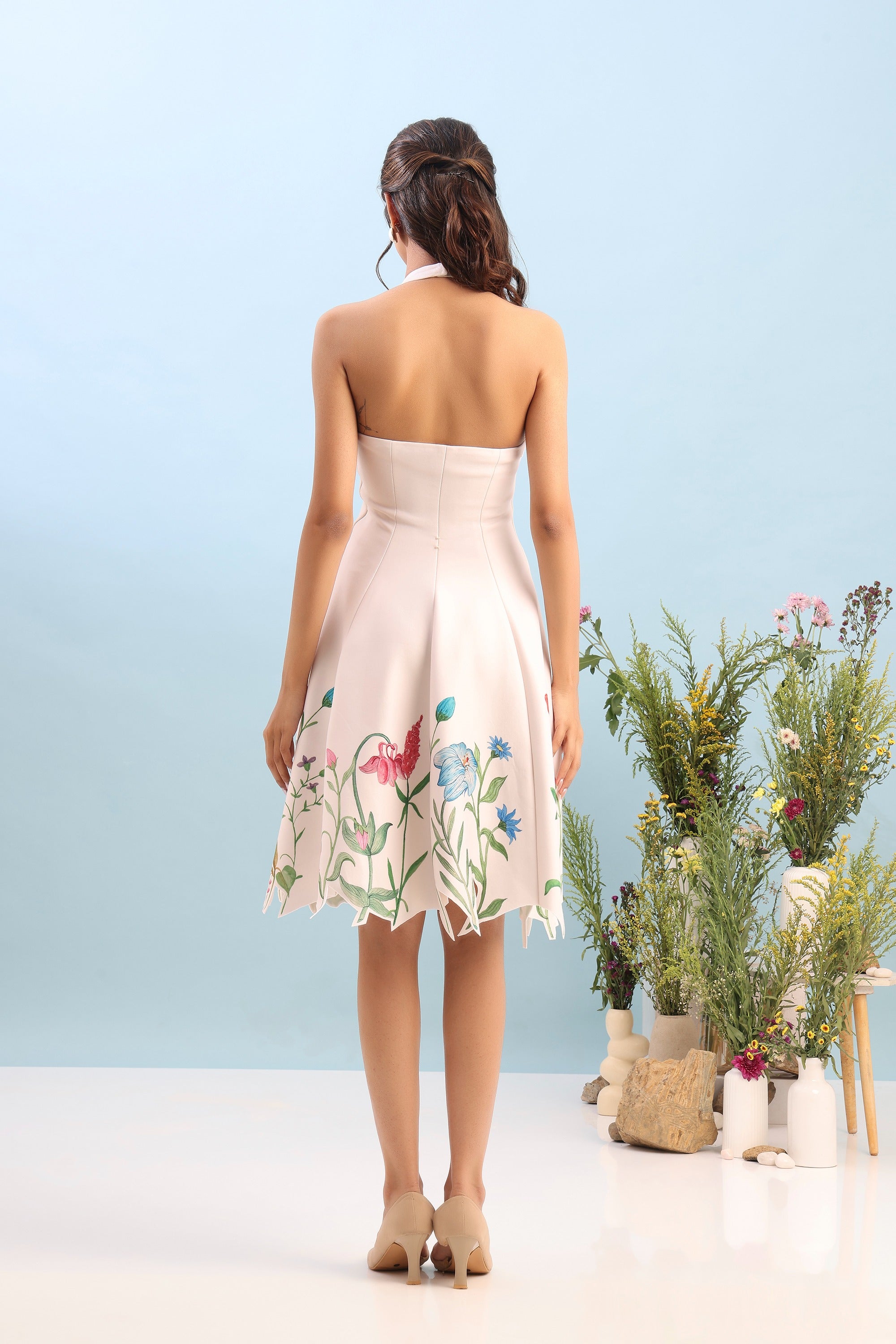 SHORT PRINTED DRESS