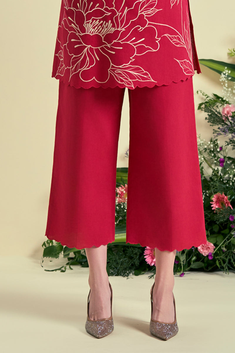 Origani Red Nira Pant
