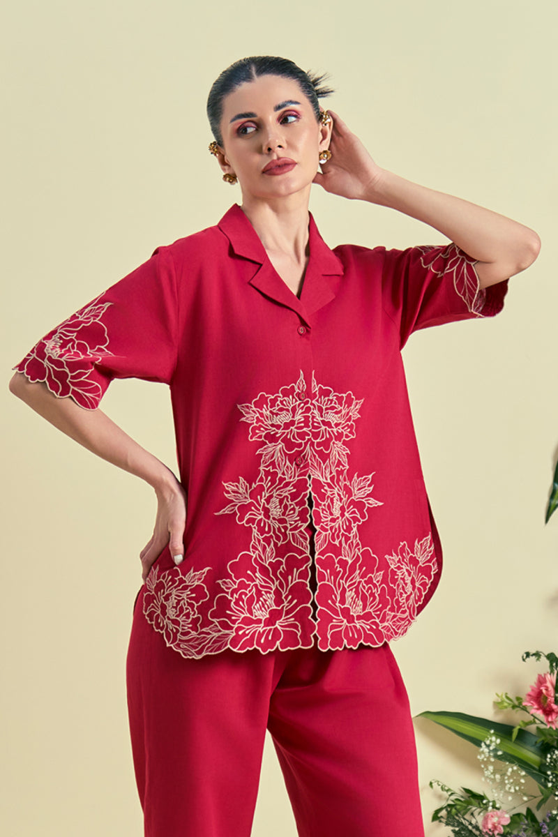 Origani Red Amara Shirt
