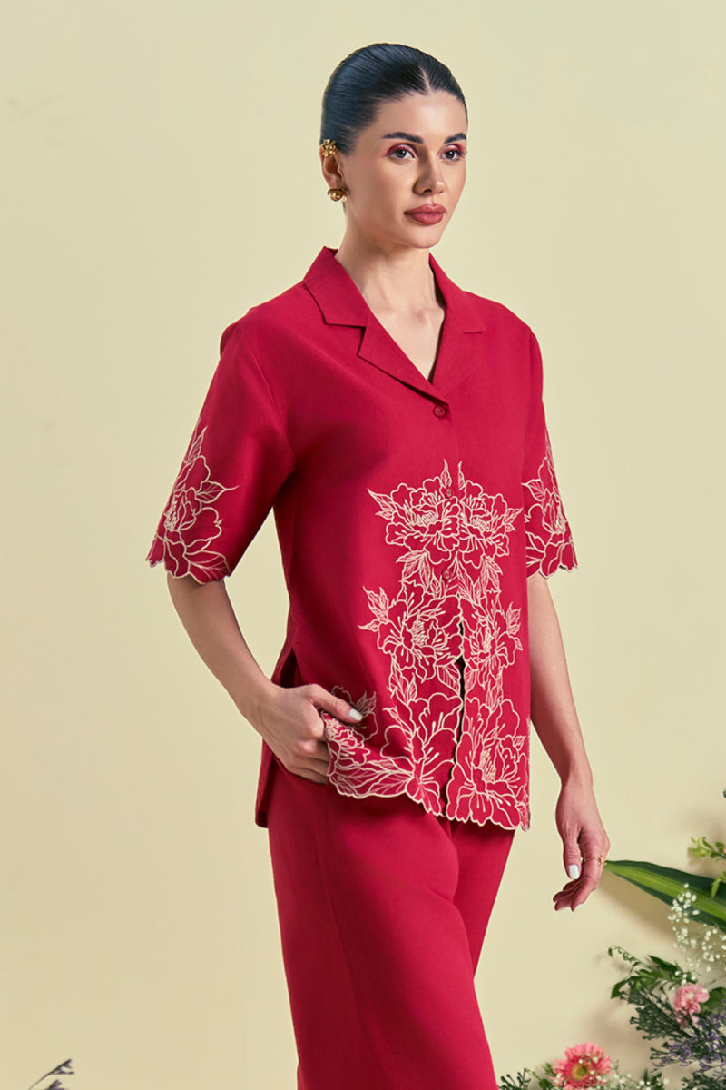 Origani Red Amara Shirt