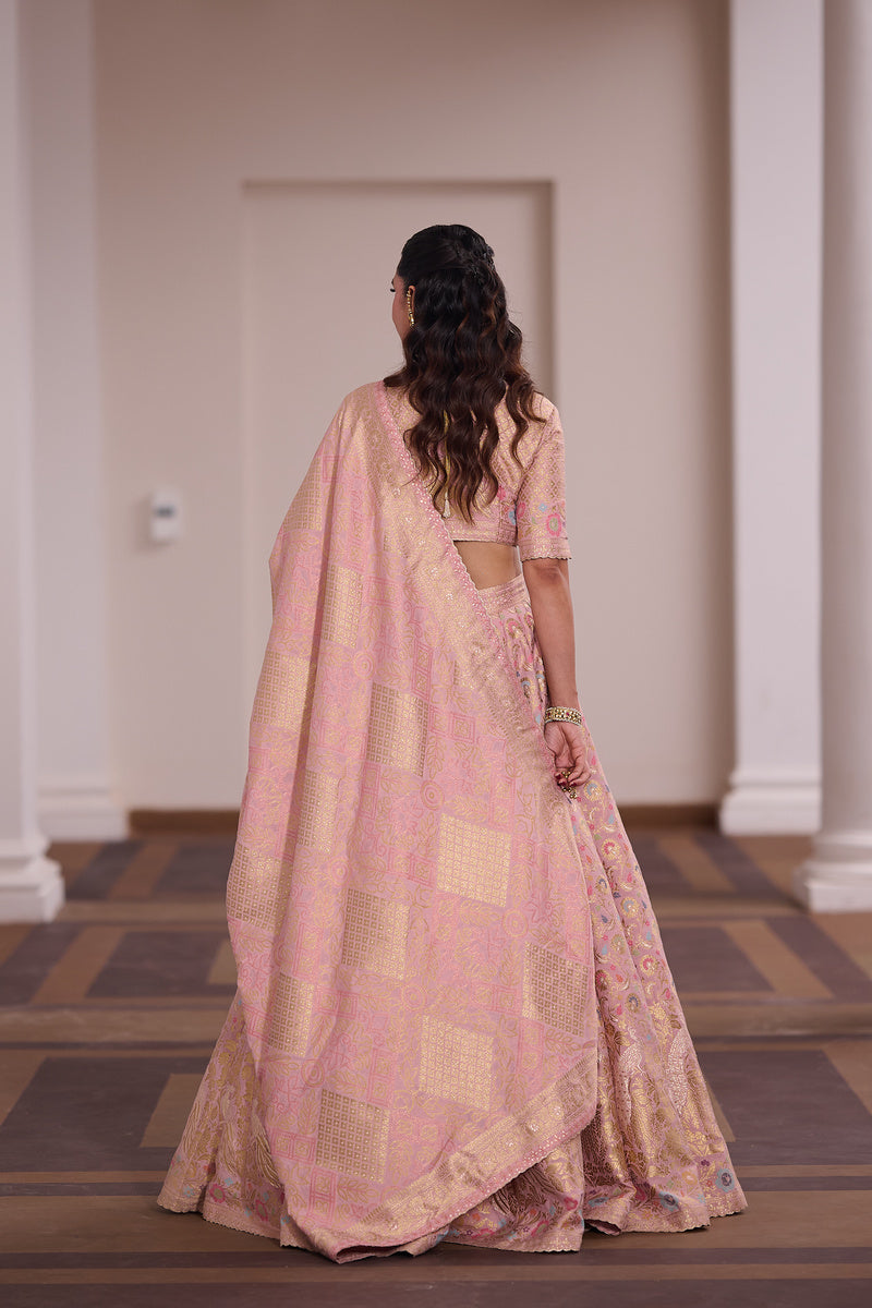SAFAA PANKHURI RASMALAI BARFI LEHENGA