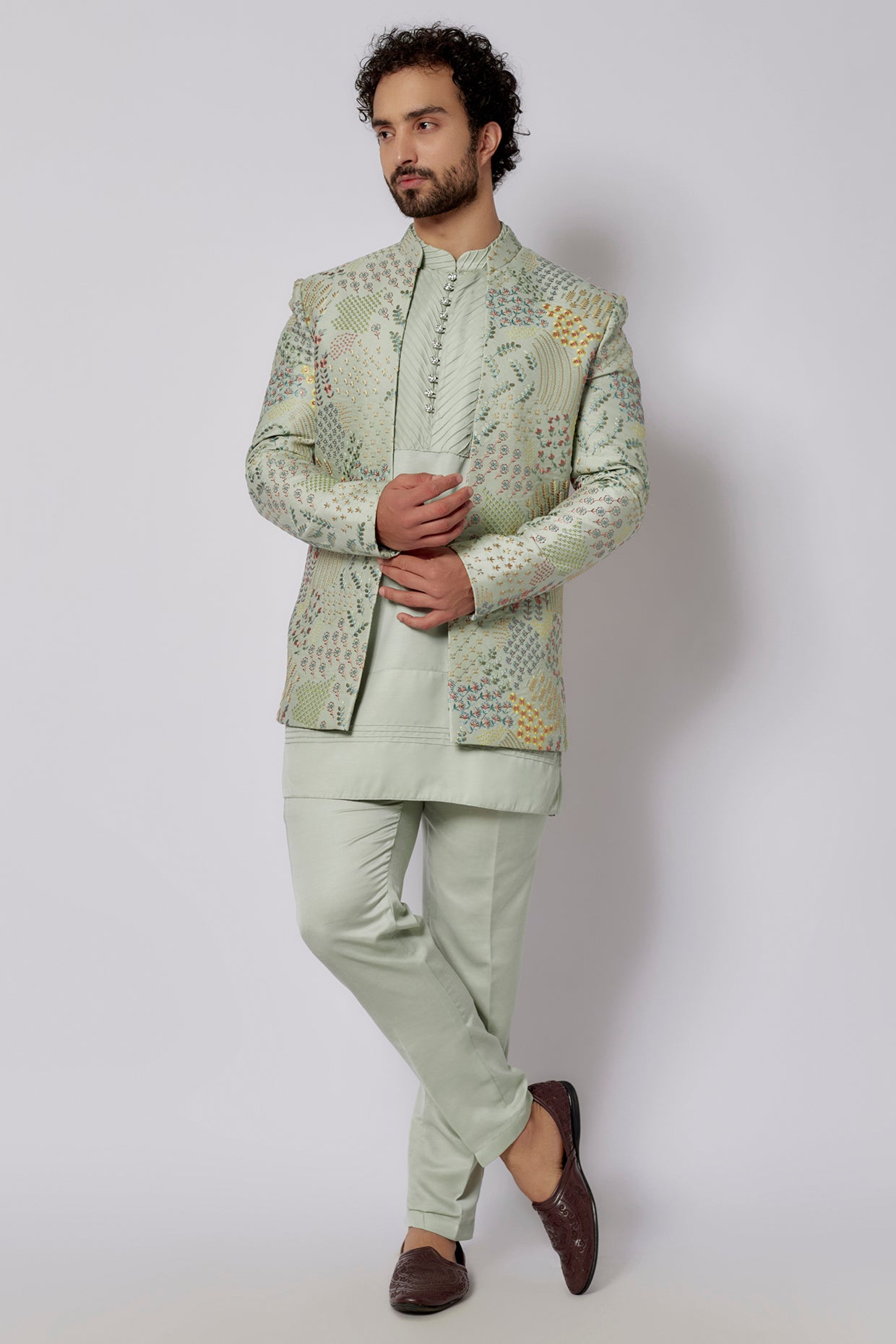 Indowestern Jacket Set – AGASHE - Main Image