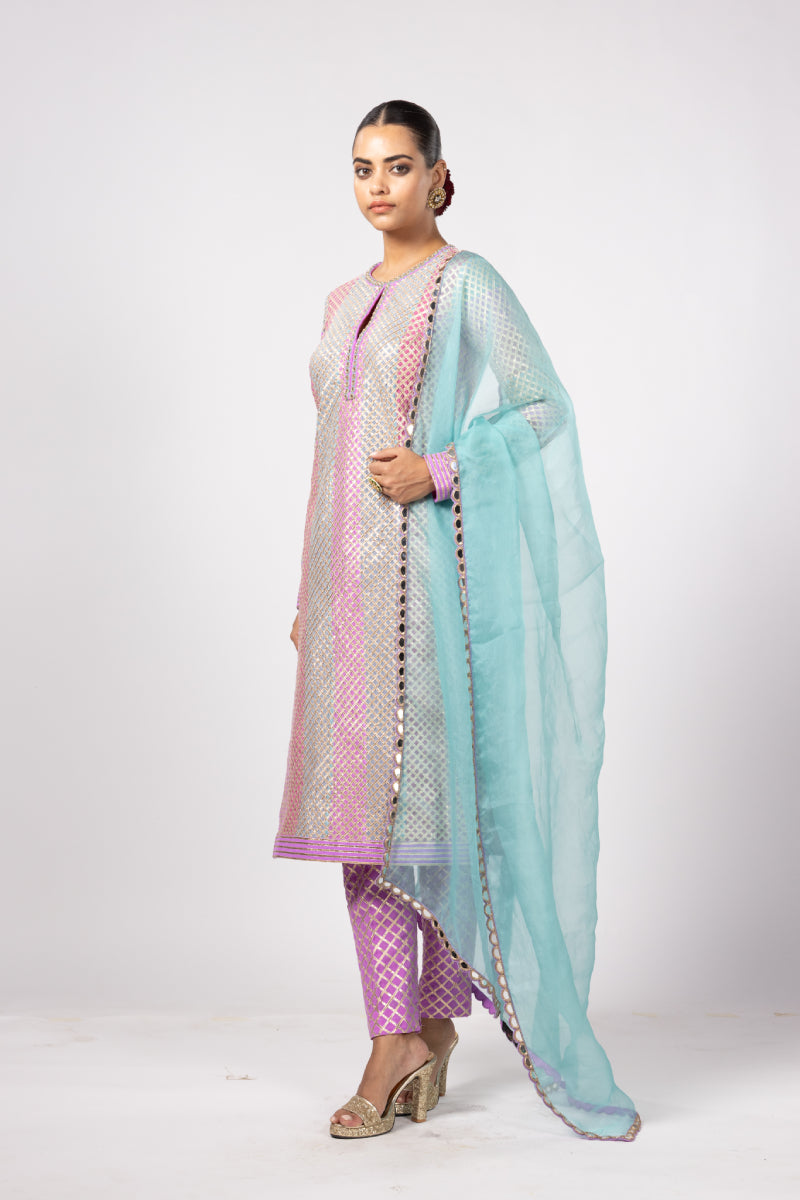 AQUA PANT KURTA SET