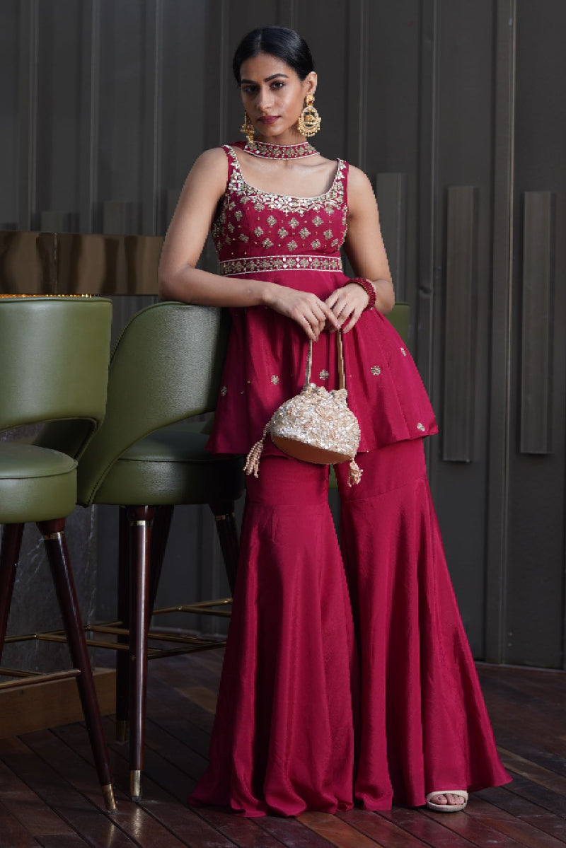 Aaisha Pepum Kurta and Sharara Set