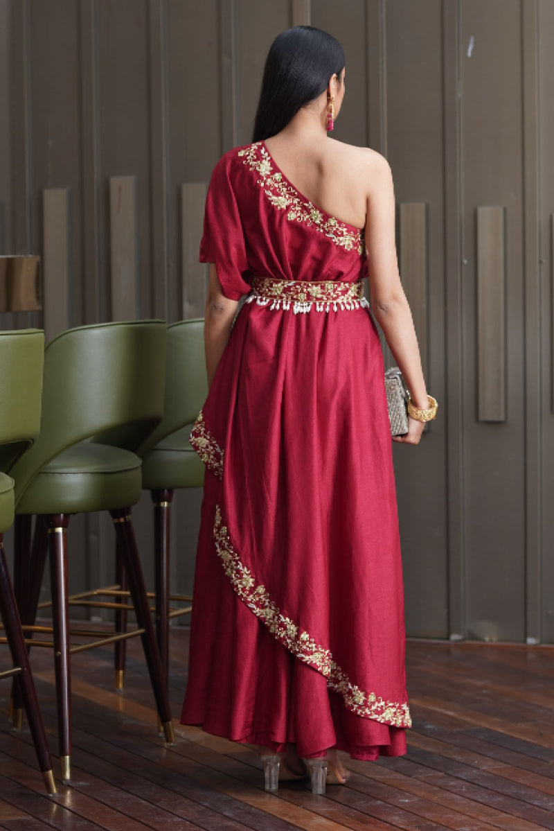 Amber One Shoulder Gown