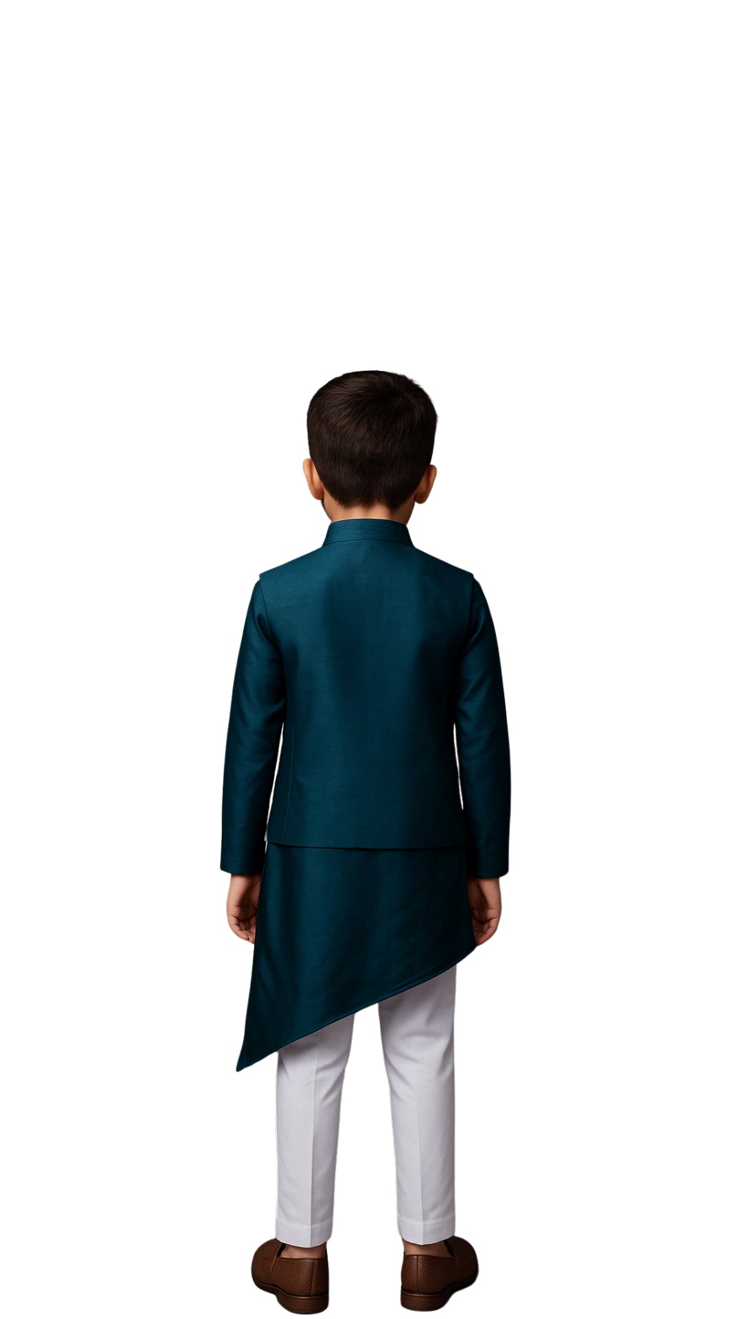 Baag-E-Ishq Teal Nehru Jacket