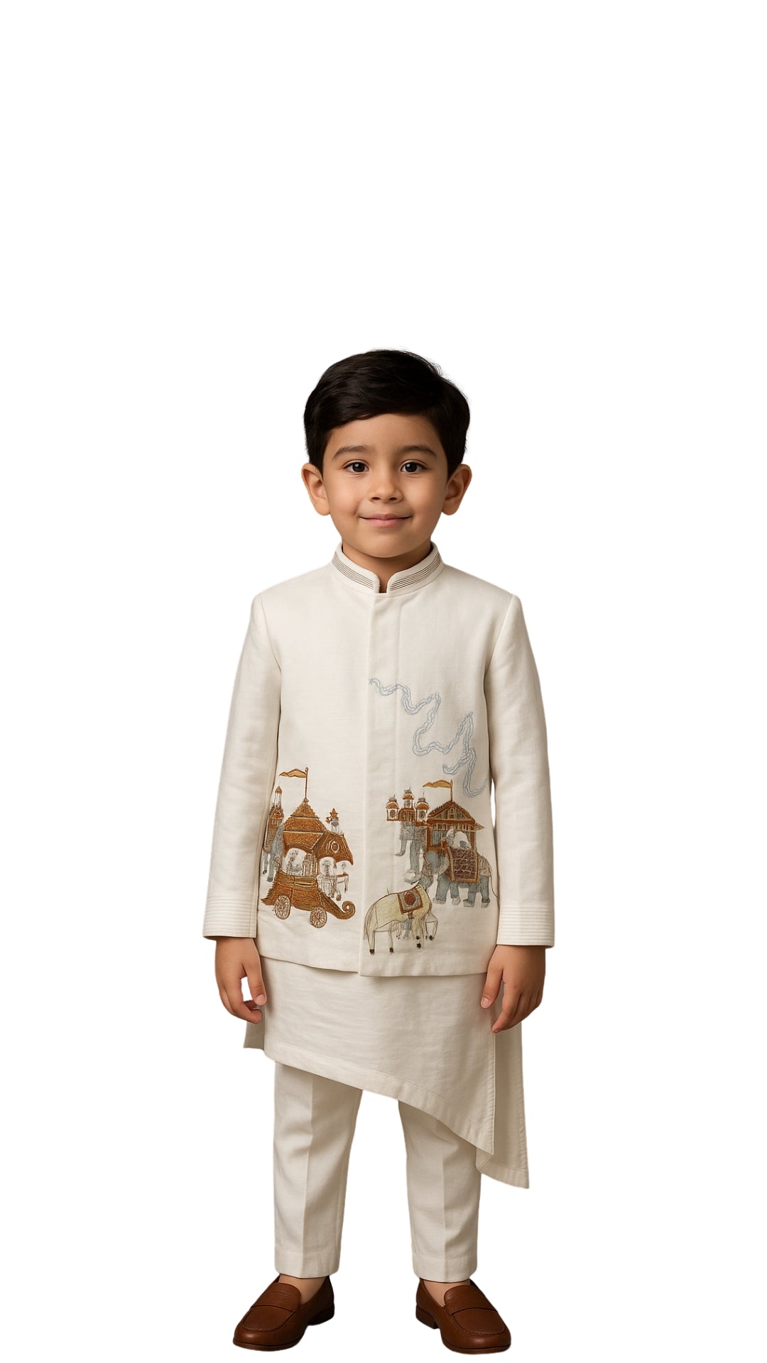 Royal Parade Ivory Nehru Jacket