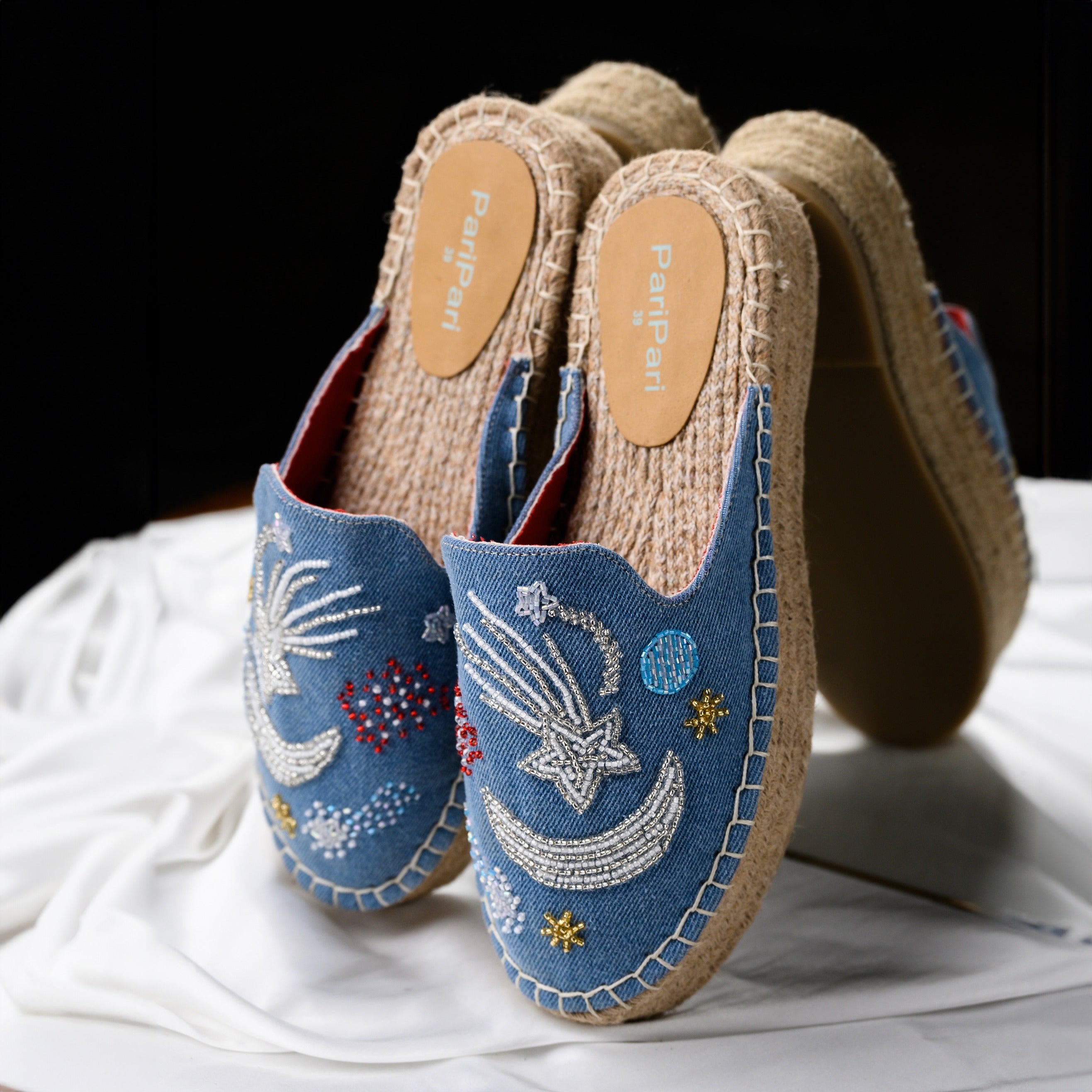 STARRY NIGHT LIGHT DENIM PLATFORM