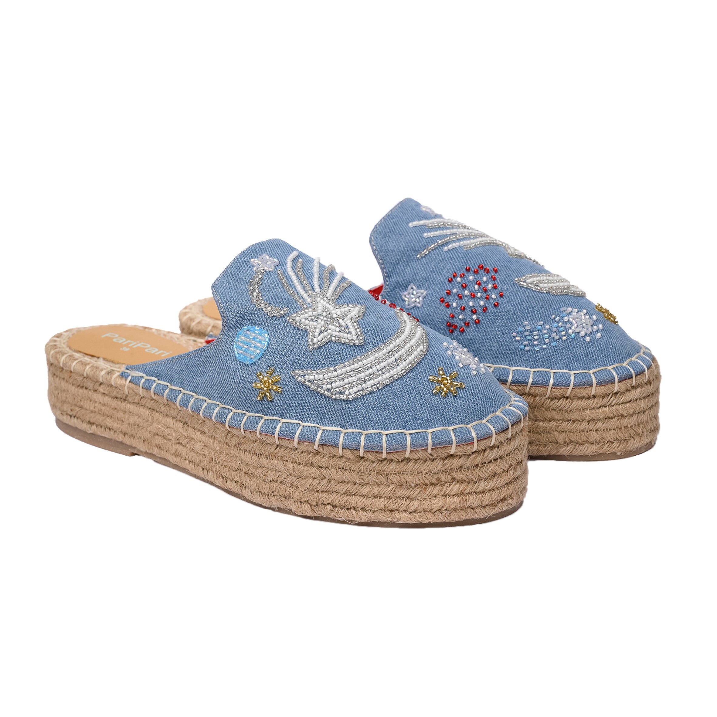 STARRY NIGHT LIGHT DENIM PLATFORM