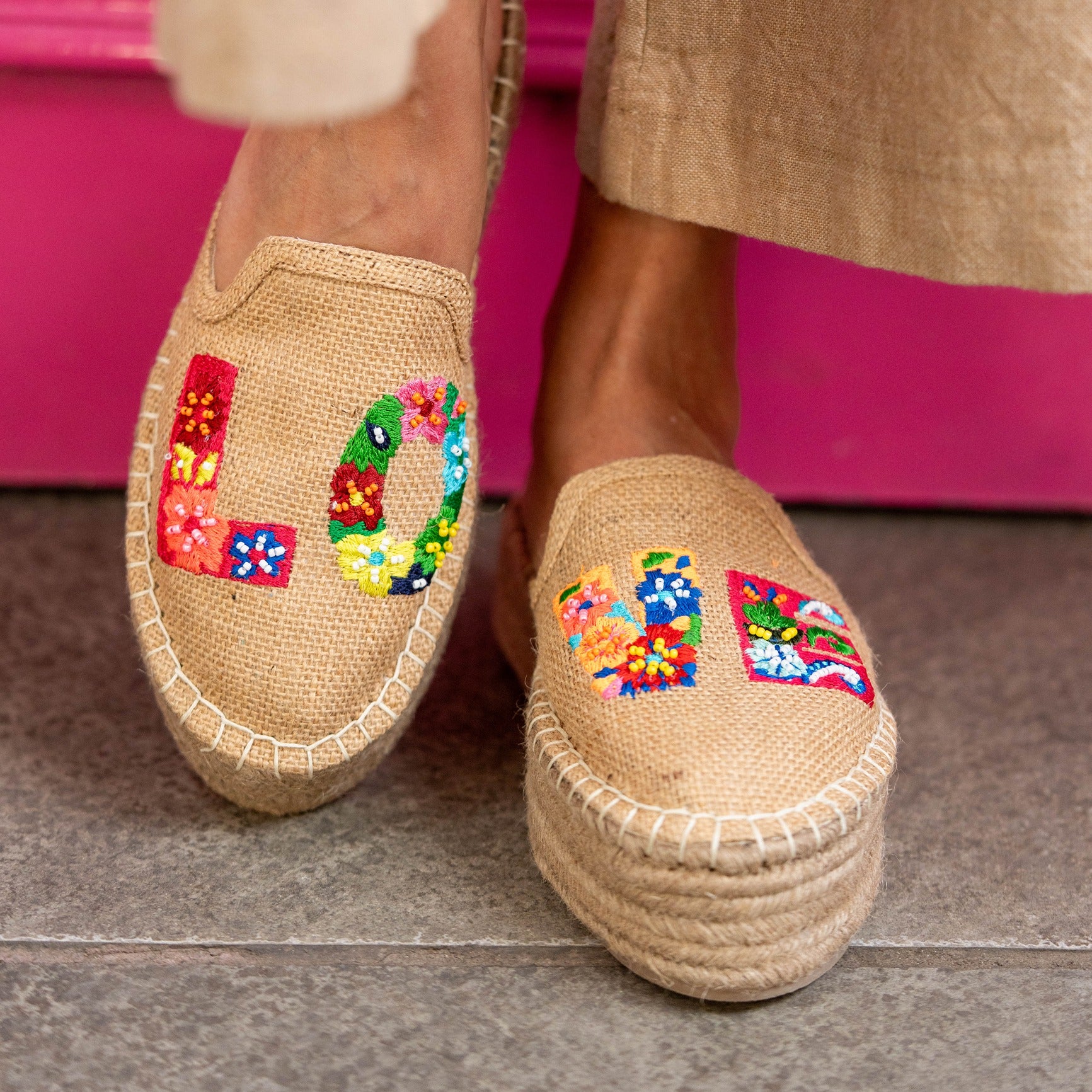 LOVE ESPADRILLES PLATFORM