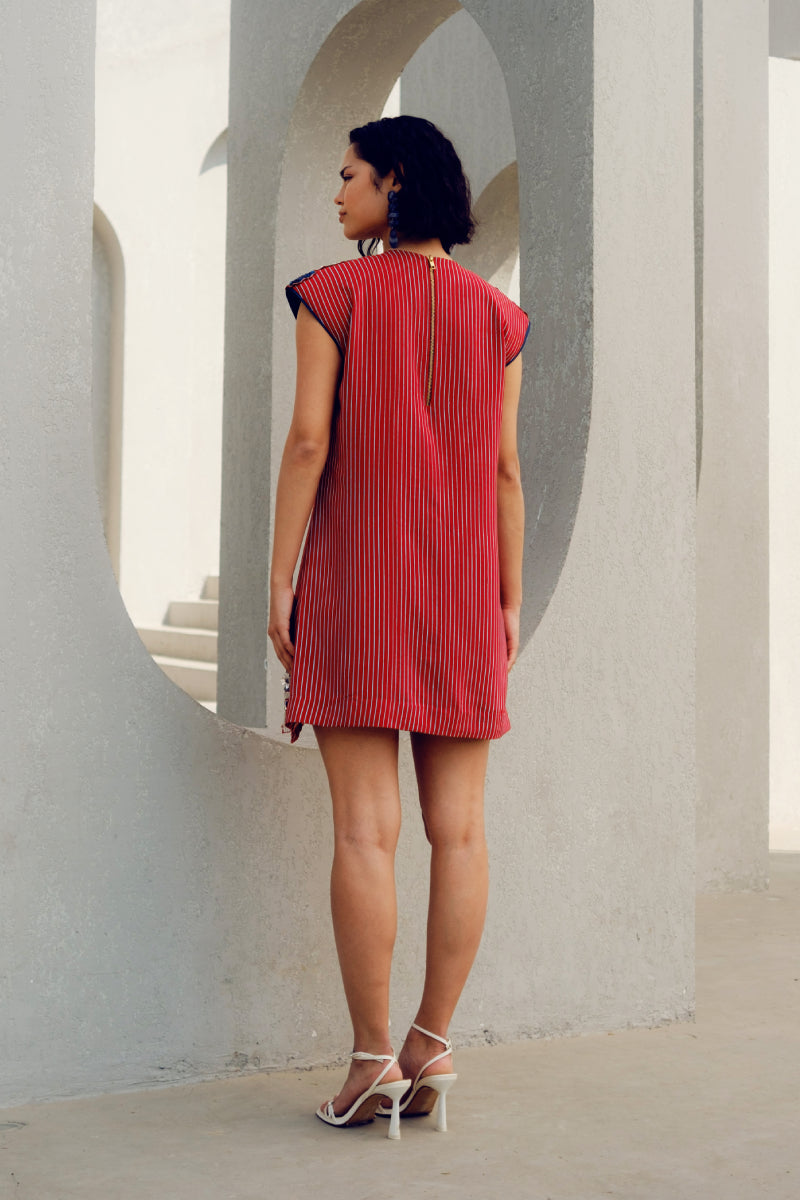 Red Caroline Power Dress