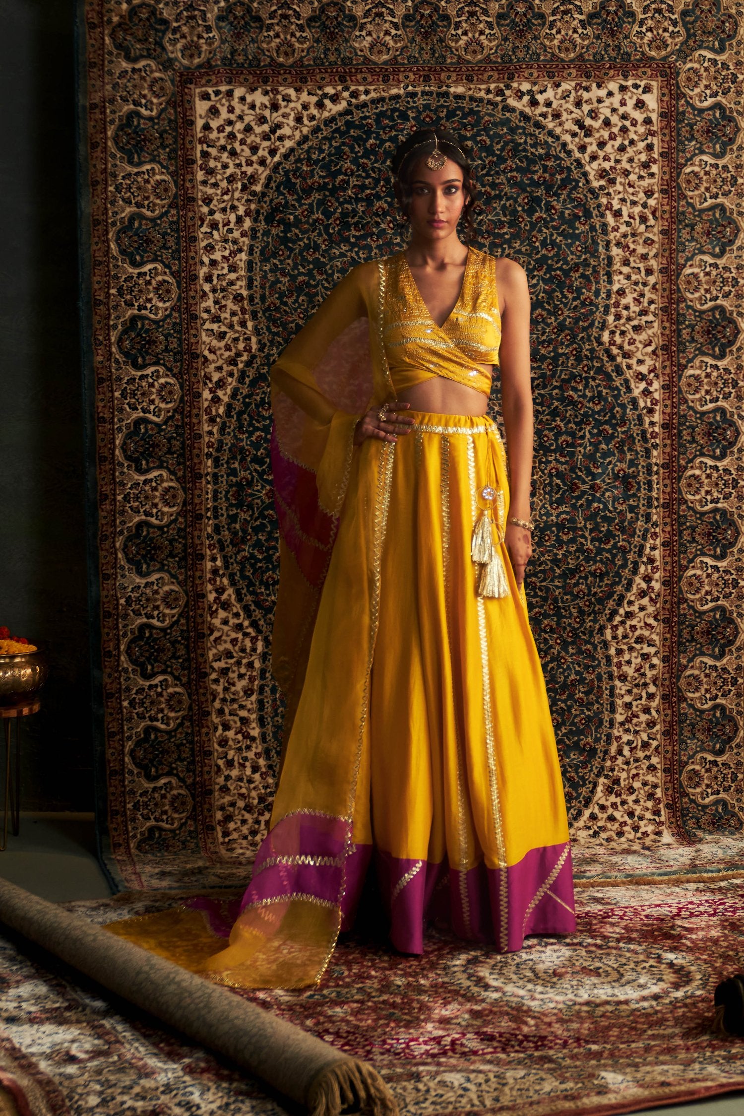 Prarambh Embroidered Lehenga With Back Tie Up Blouse