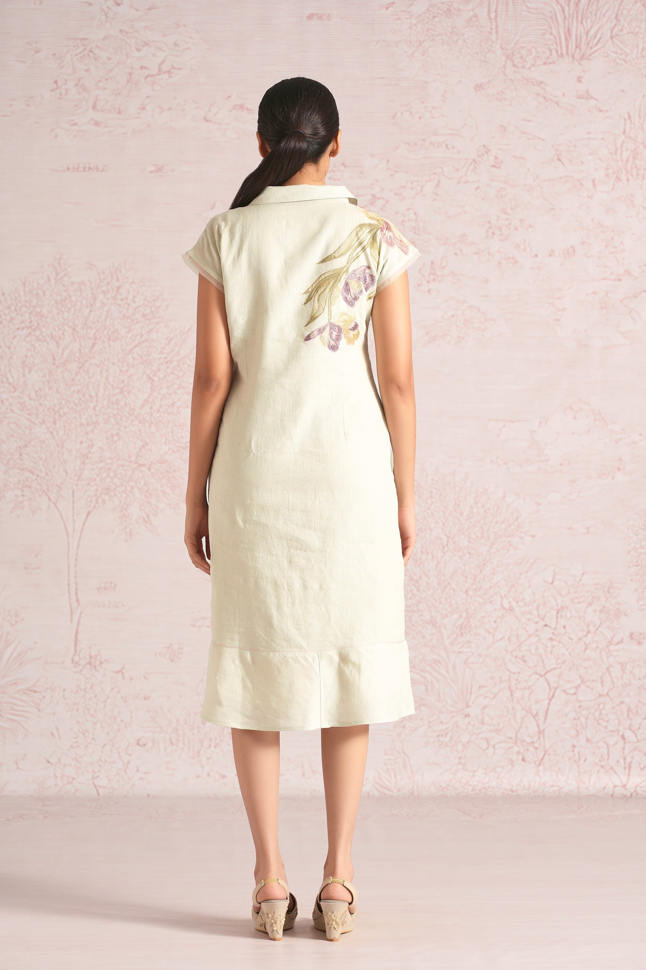Painted Petals Wrap Dress - Bonny