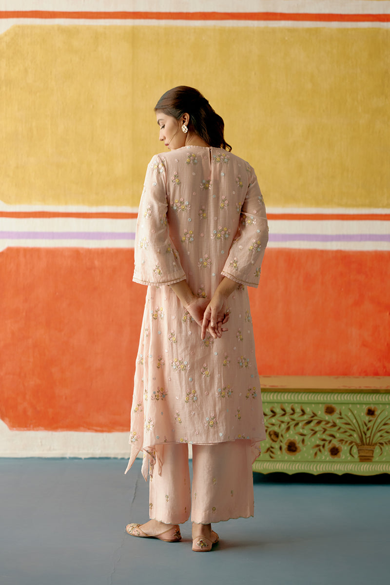 Pankhudi Frill Long Kurta Set