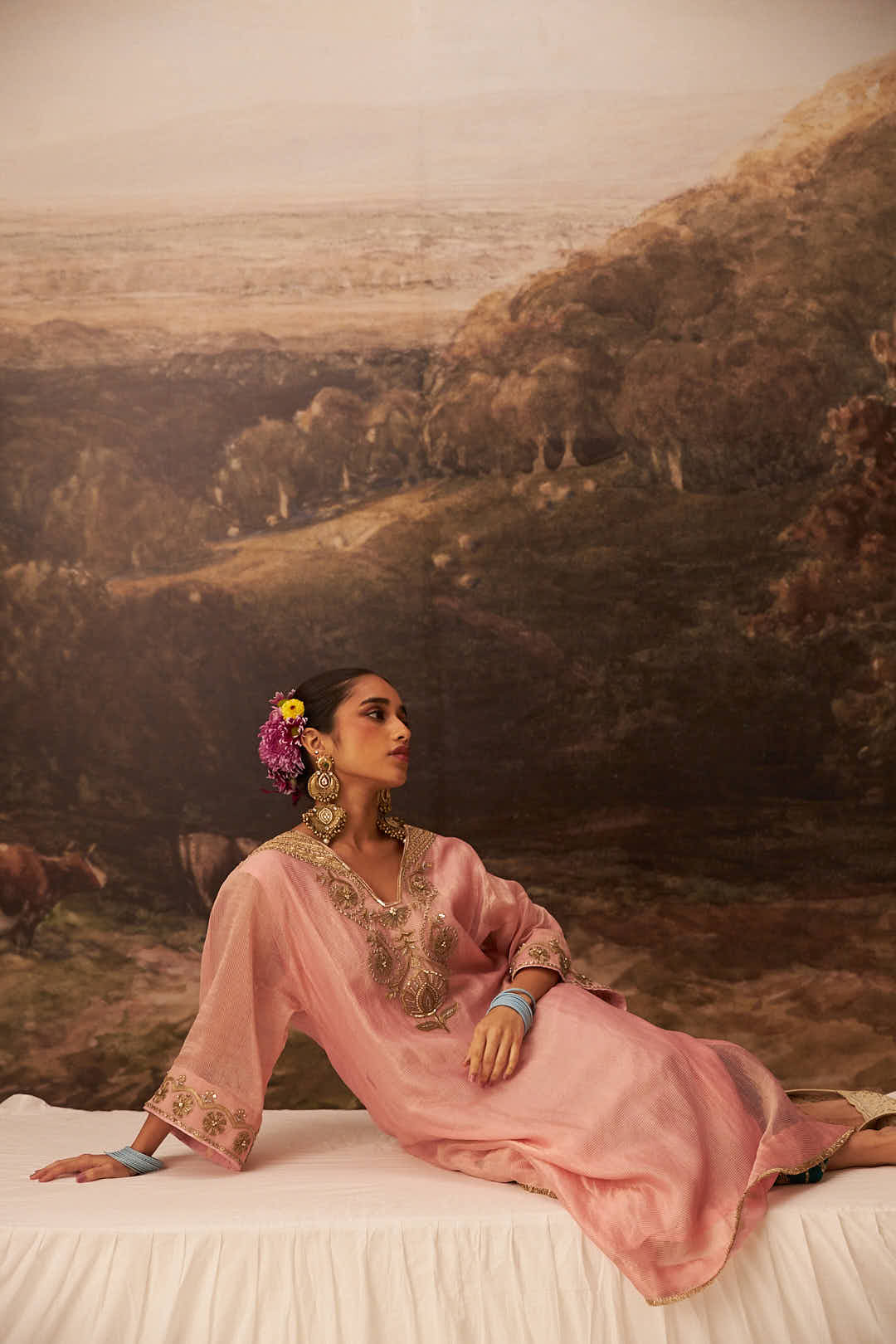 Rosika Embroidered Kaftan Set