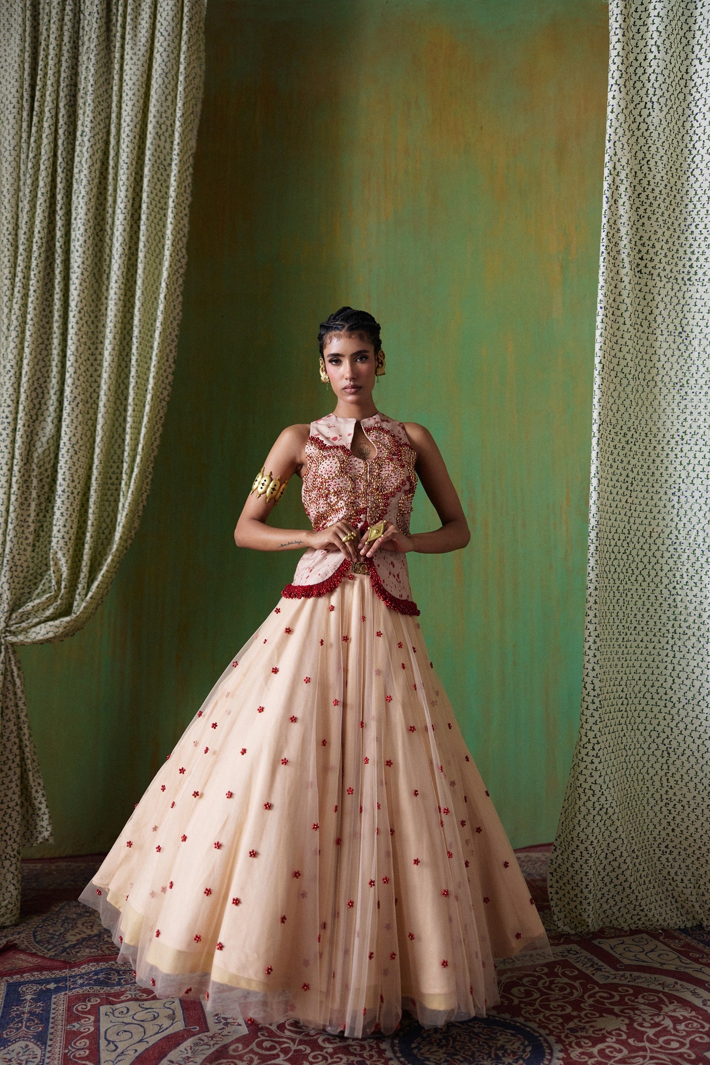 Phoolkari Lehenga Set