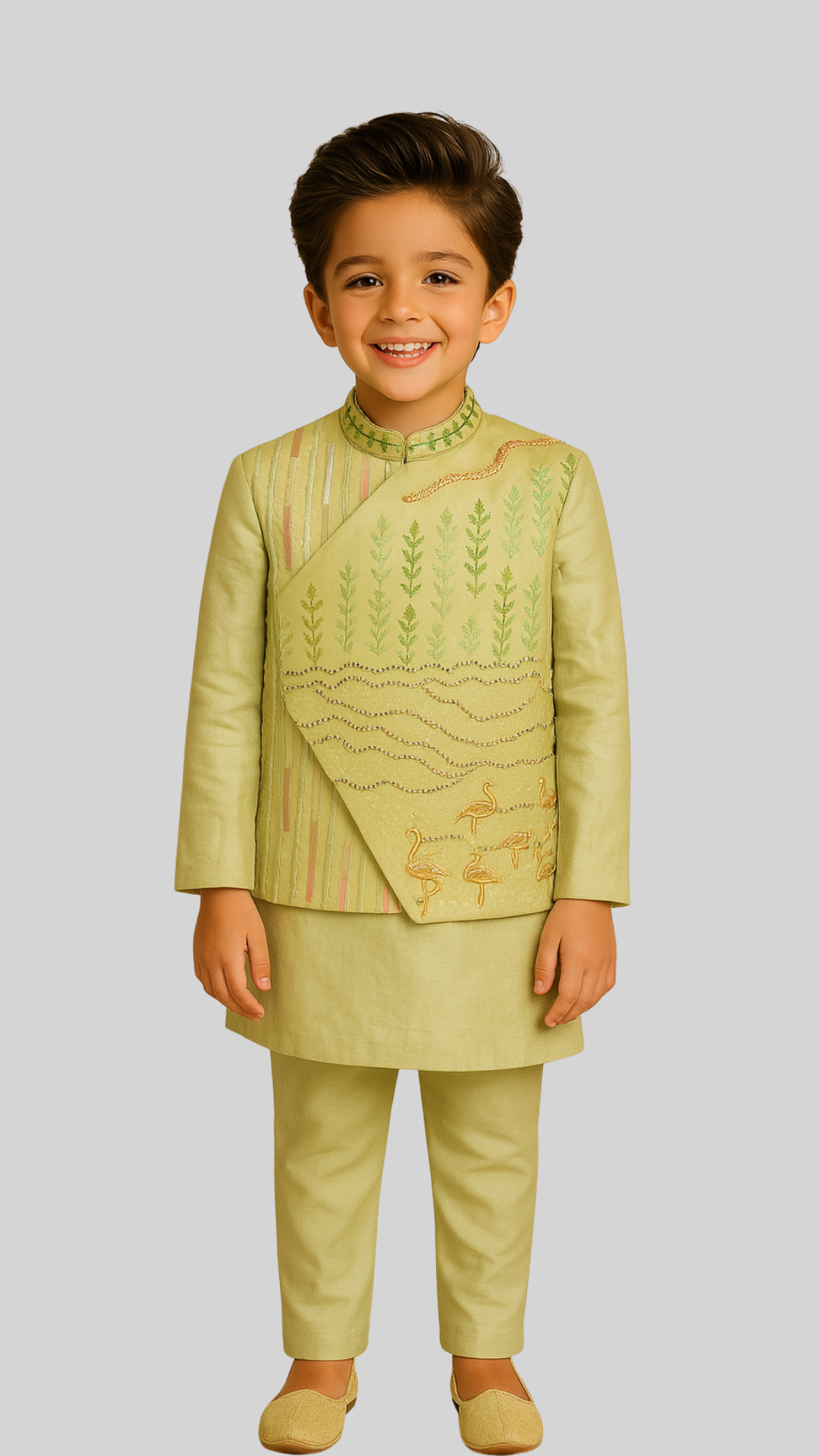 Vrindaavan Nehru Kurta Set with Jacket