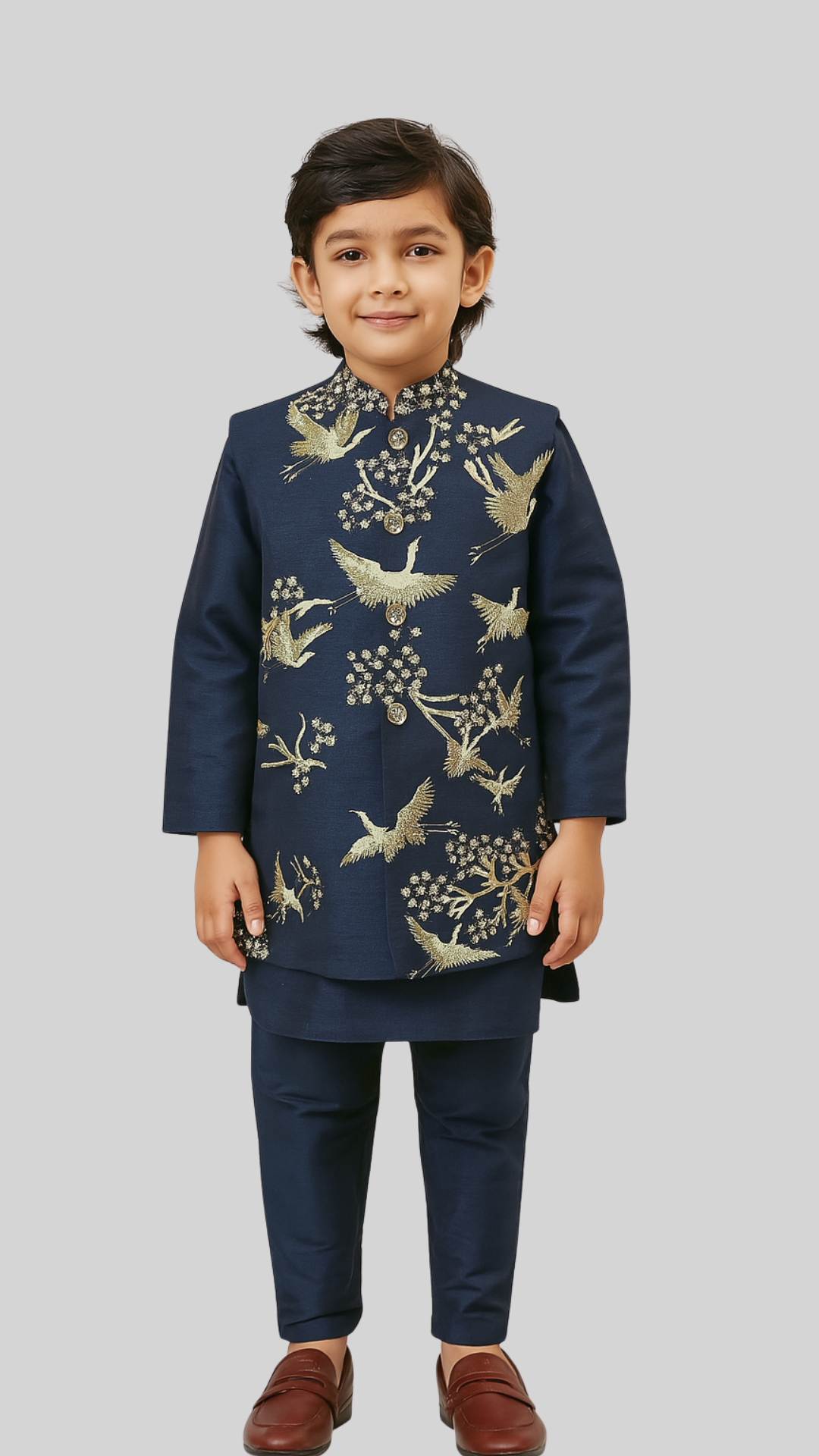 Garud Nehru Kurta Set with Jacket