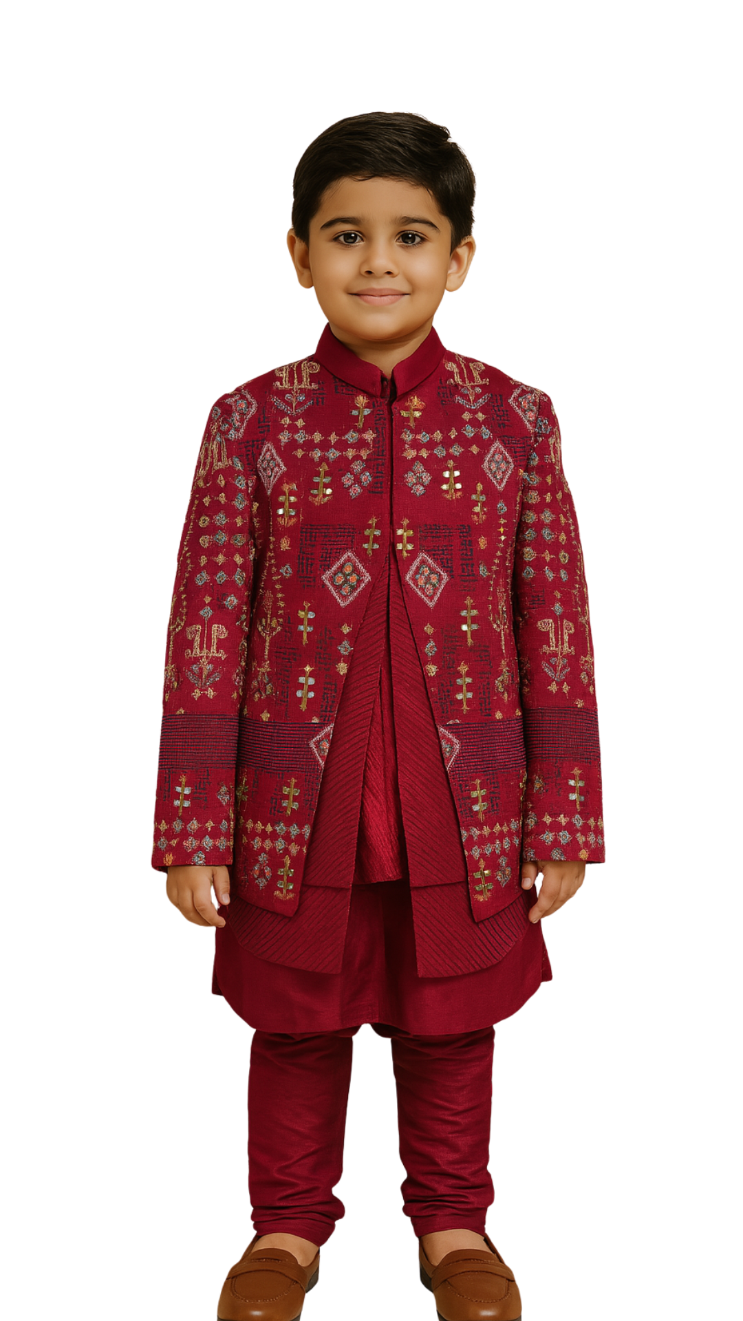 Lalitra Nehru Kurta Set with Jacket