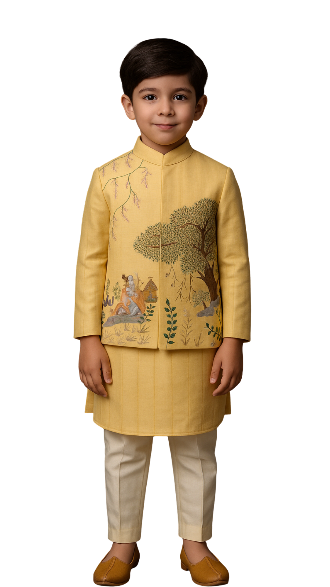 Krishiv Nehru Kurta Set with Jacket