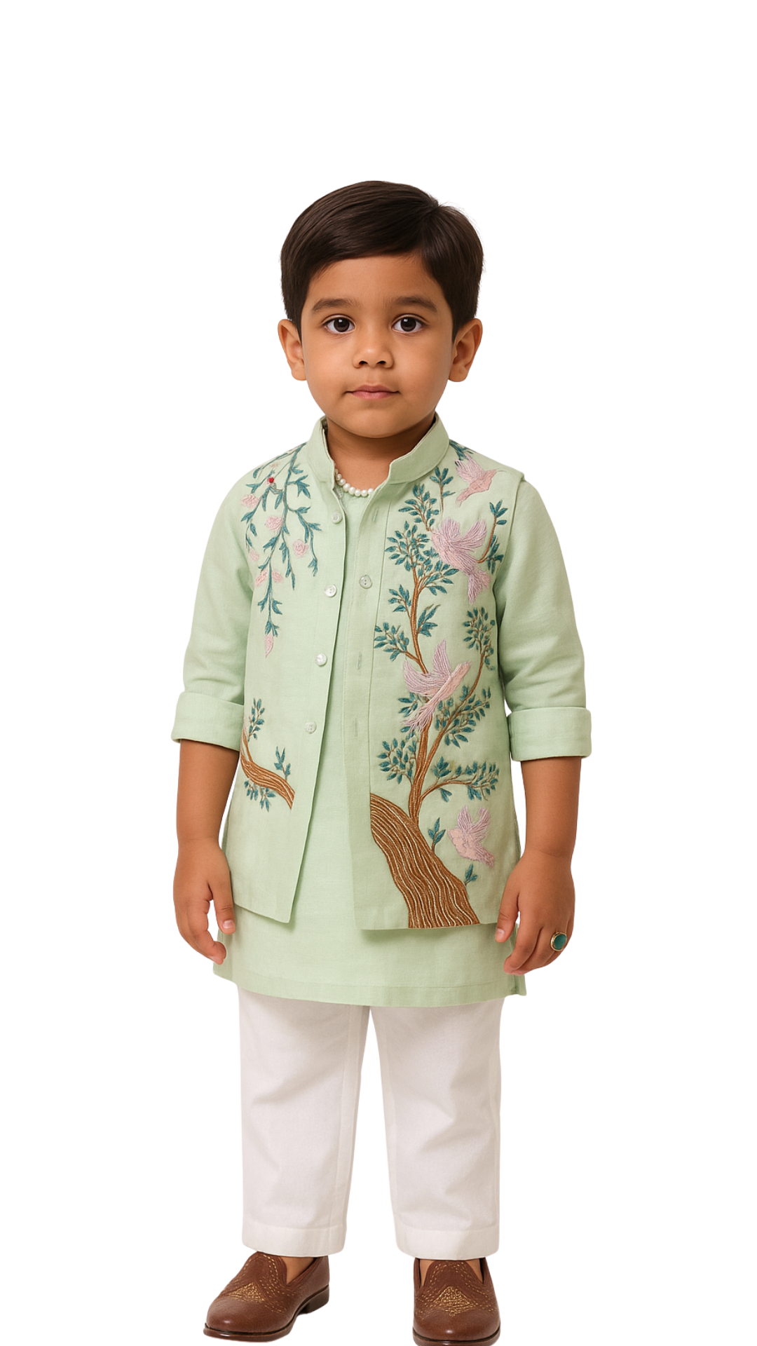 Gulvan Nehru Kurta Set with Jacket