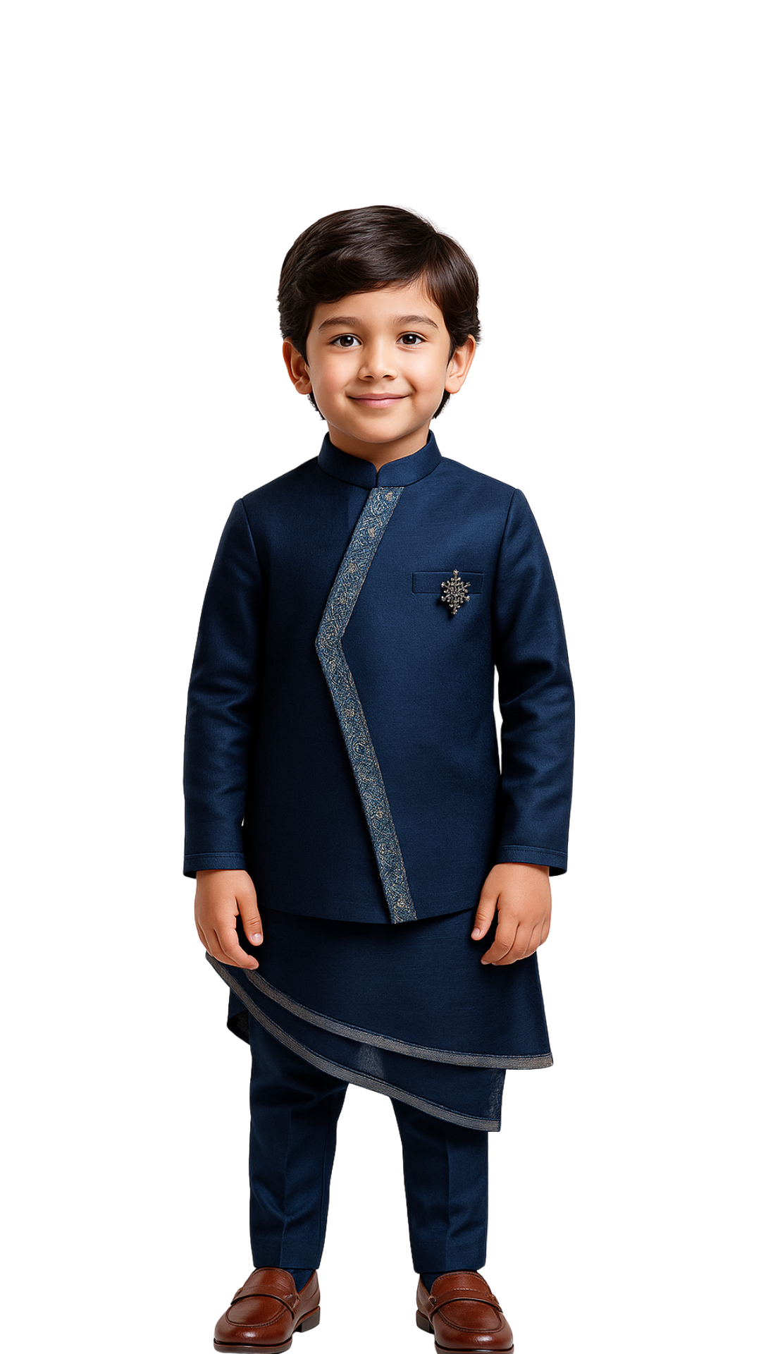 Neelvan Nehru Kurta Set with Jacket