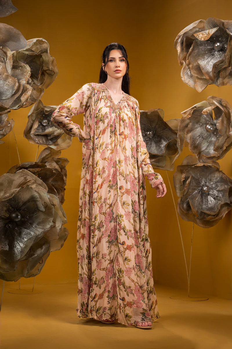 Printed Long Maxi Gown